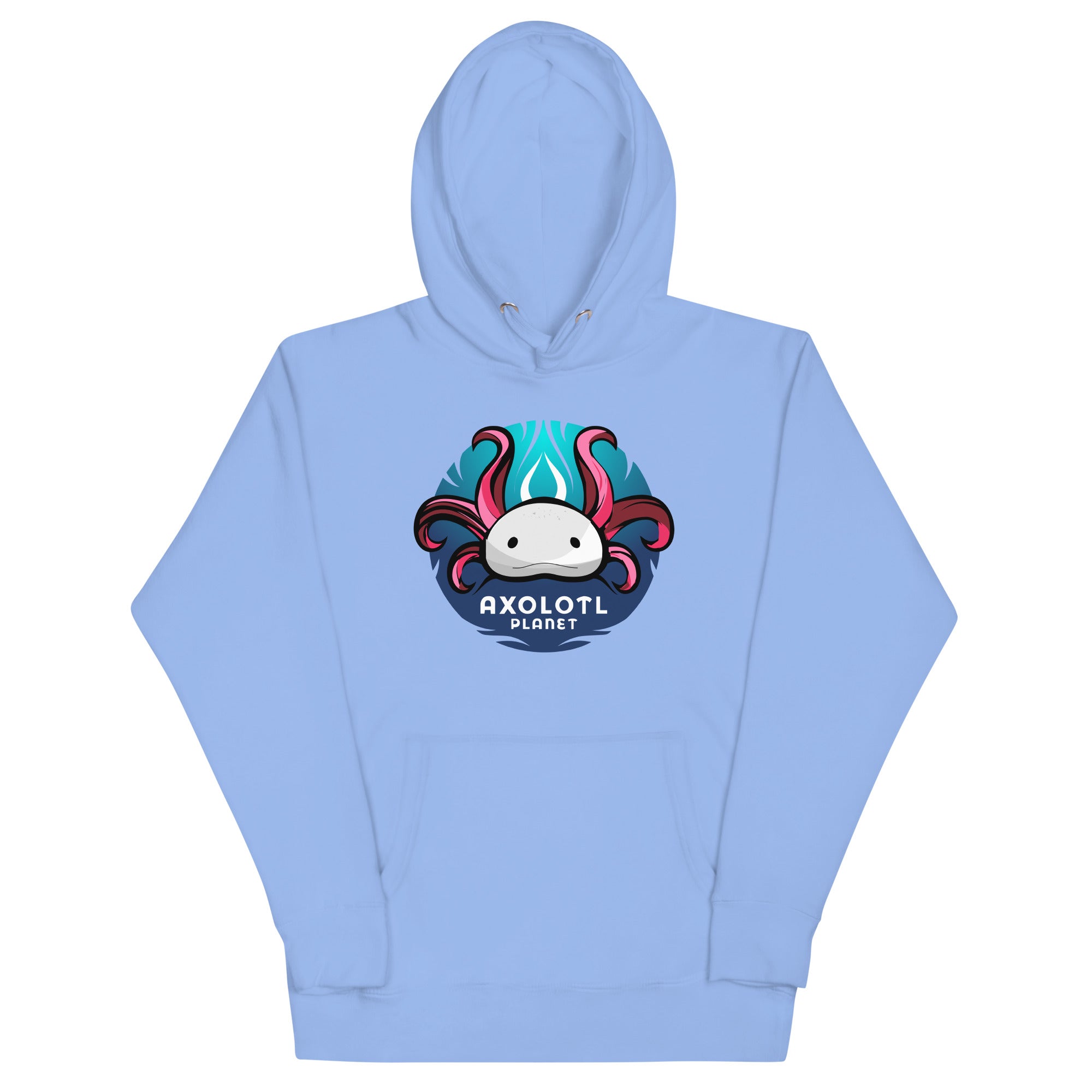 Axolotl Planet Logo axolotl Premium Hoodie mockup