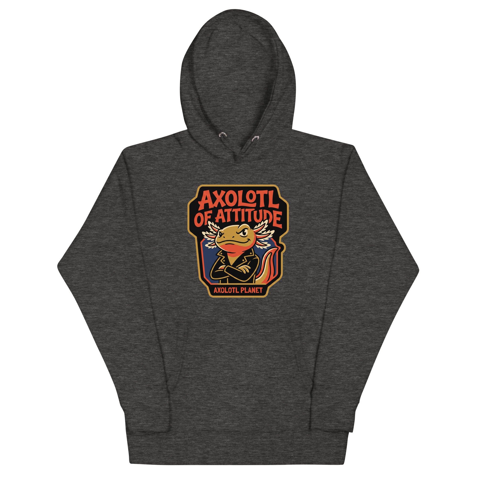 Axolotl of Attitude axolotl Premium Hoodie mockup
