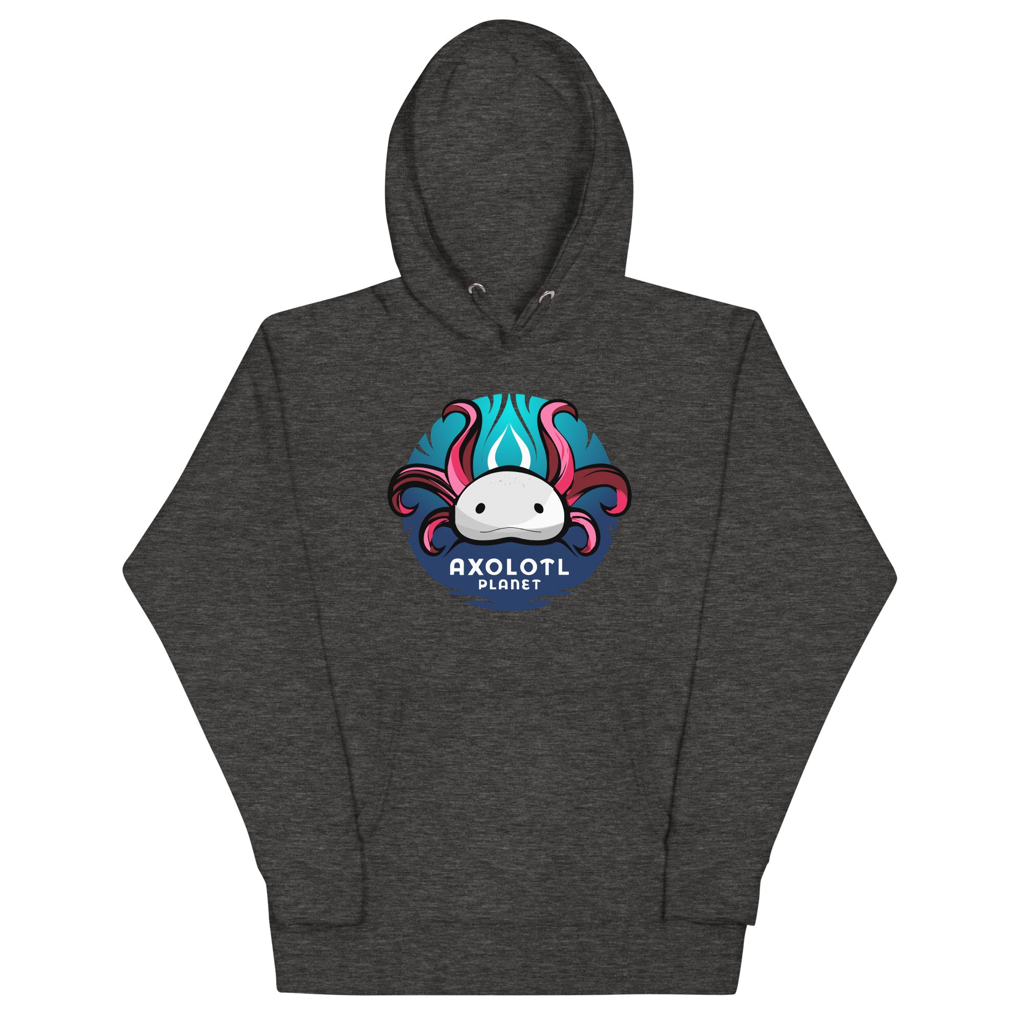 Axolotl Planet Logo axolotl Premium Hoodie mockup
