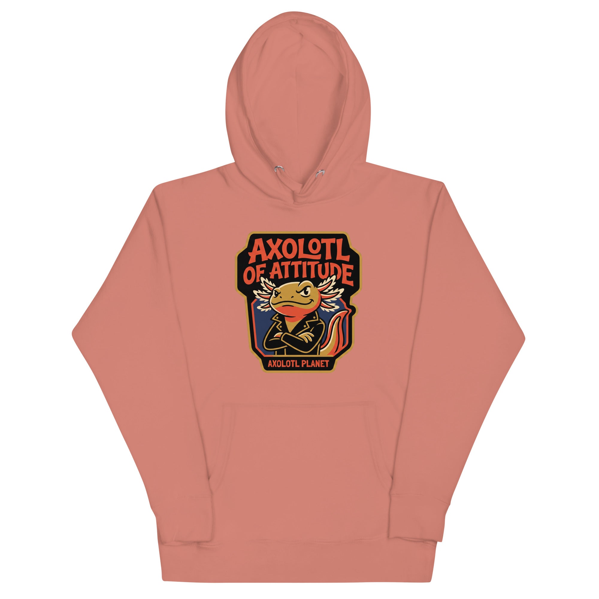 Axolotl of Attitude axolotl Premium Hoodie mockup