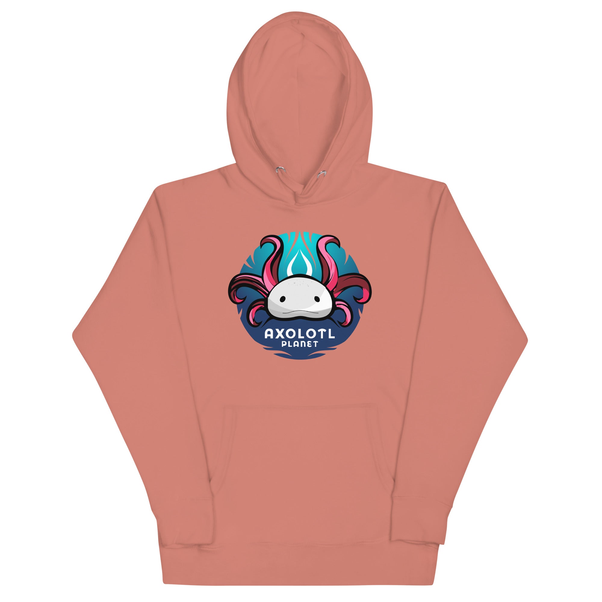 Axolotl Planet Logo axolotl Premium Hoodie mockup
