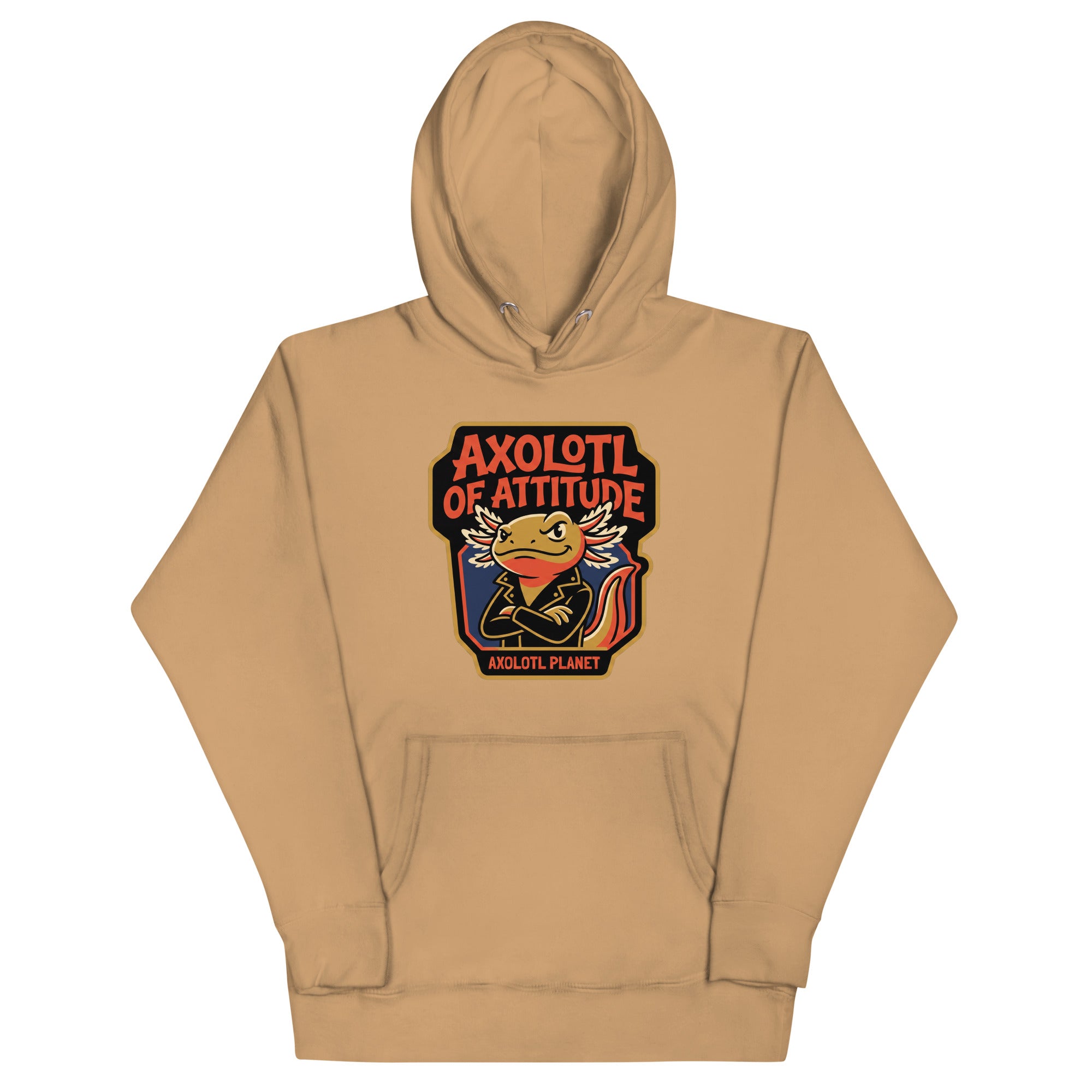 Axolotl of Attitude axolotl Premium Hoodie mockup