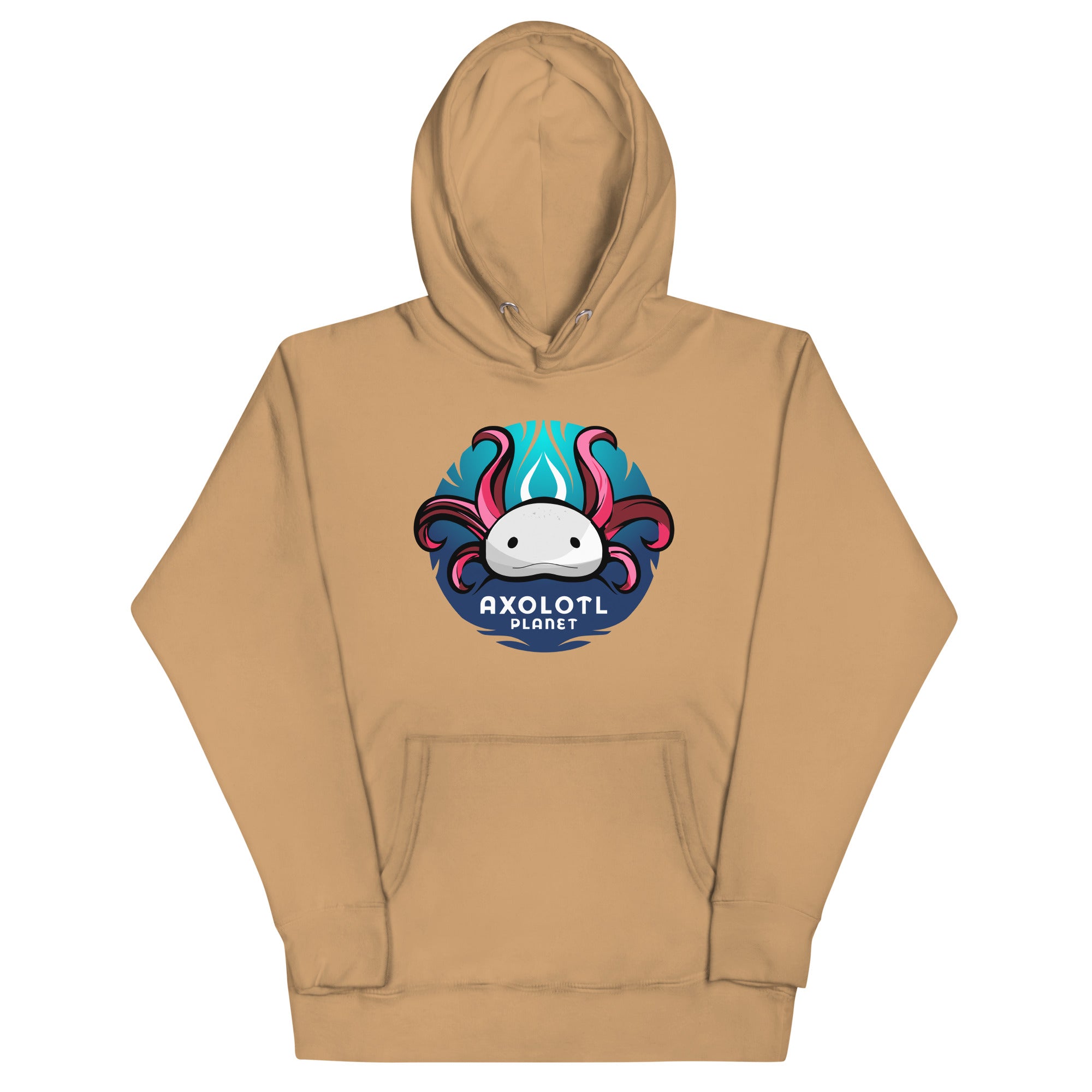 Axolotl Planet Logo axolotl Premium Hoodie mockup