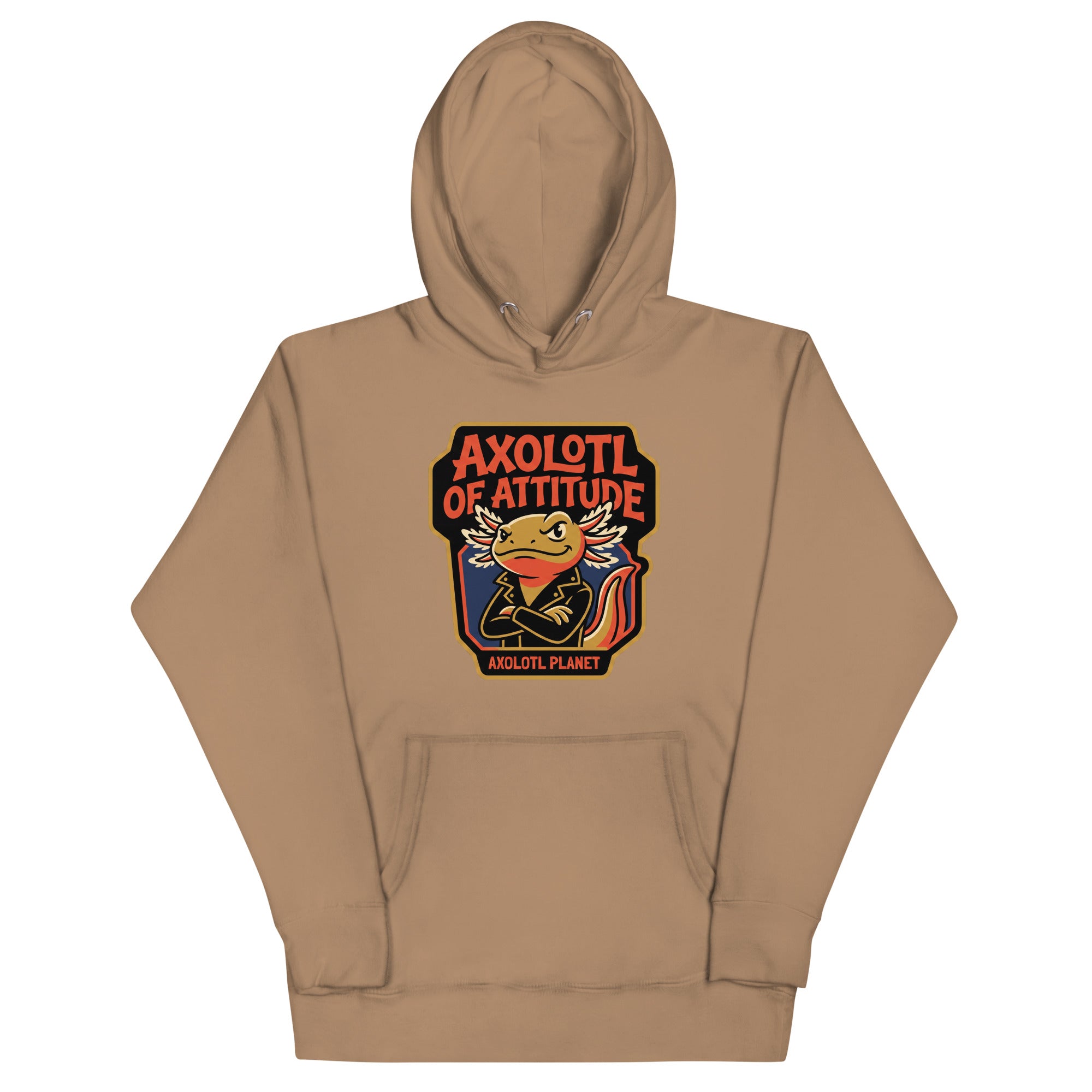 Axolotl of Attitude axolotl Premium Hoodie mockup