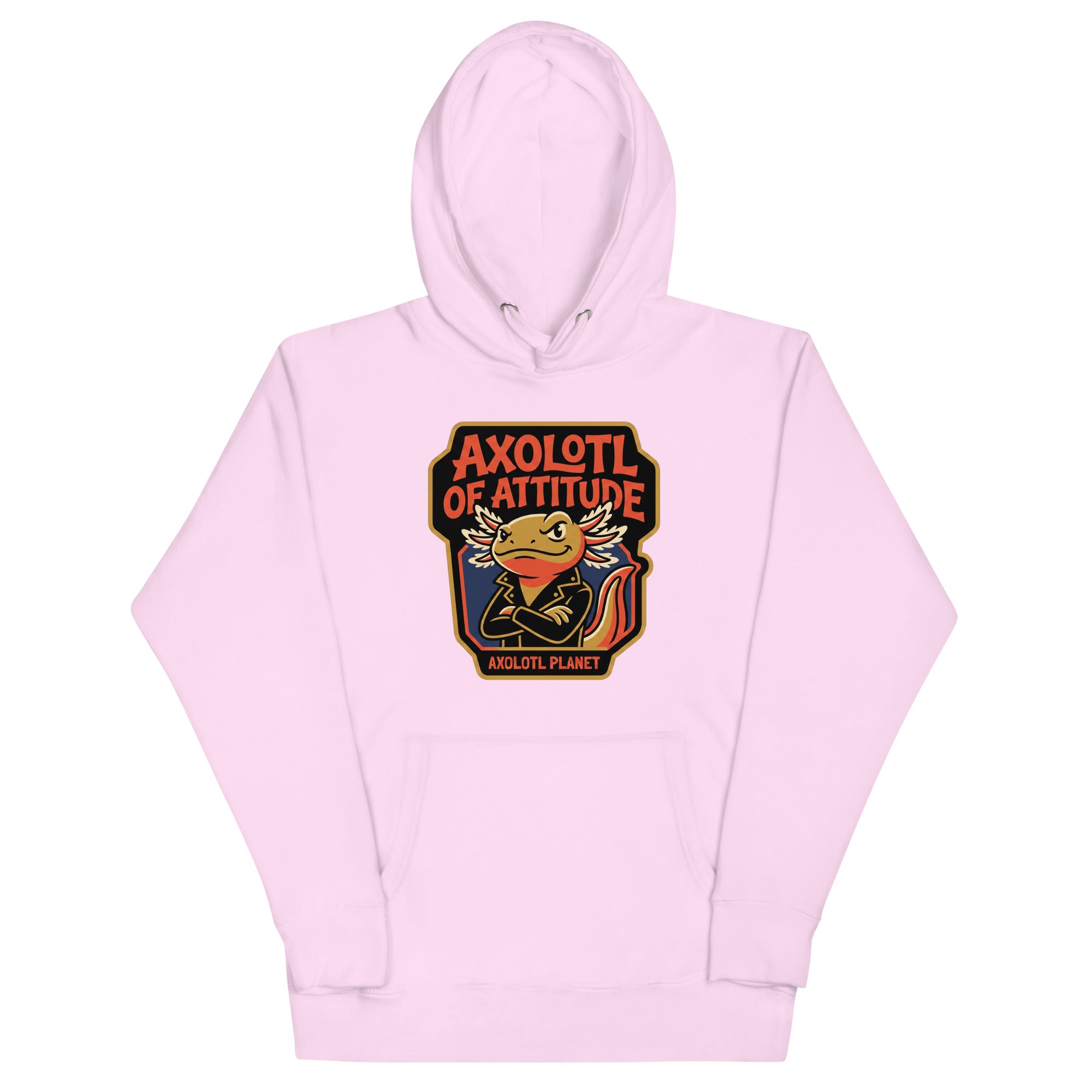 Axolotl of Attitude axolotl Premium Hoodie mockup
