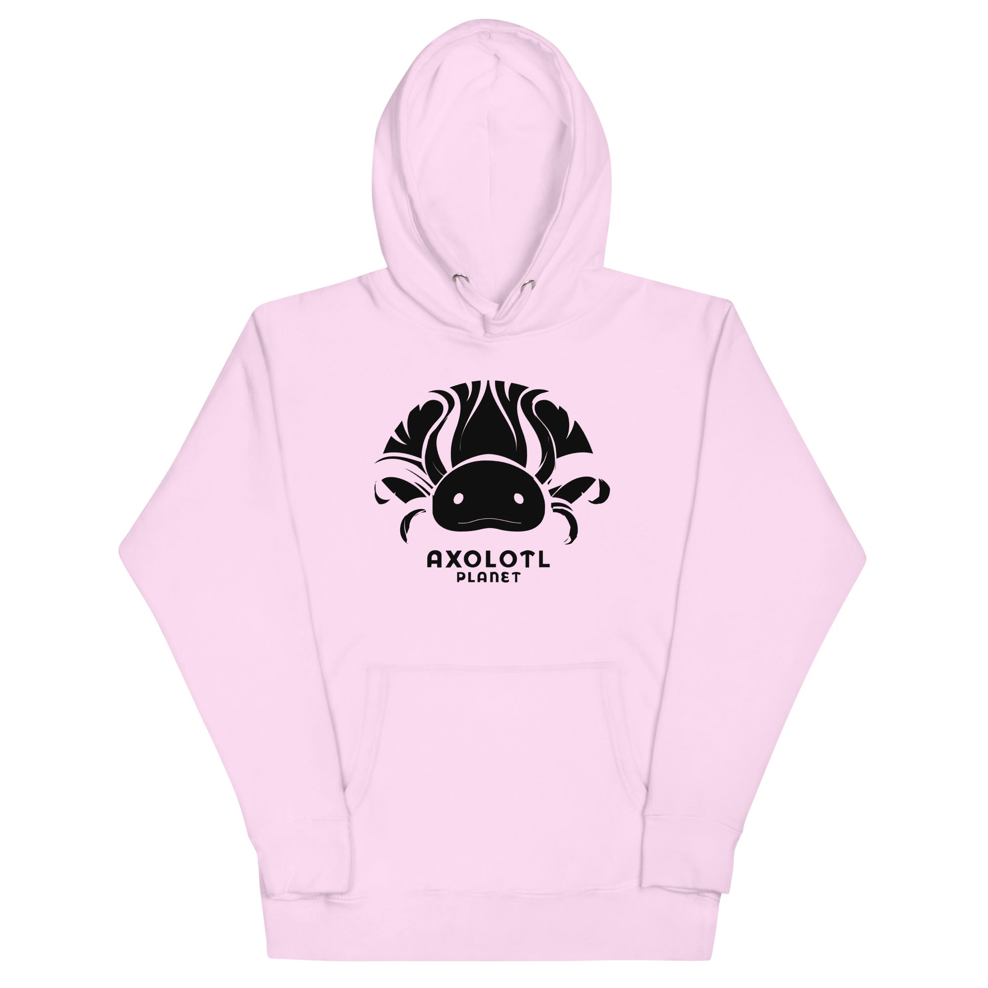 Axolotl Planet Logo (Black) axolotl Premium Hoodie mockup