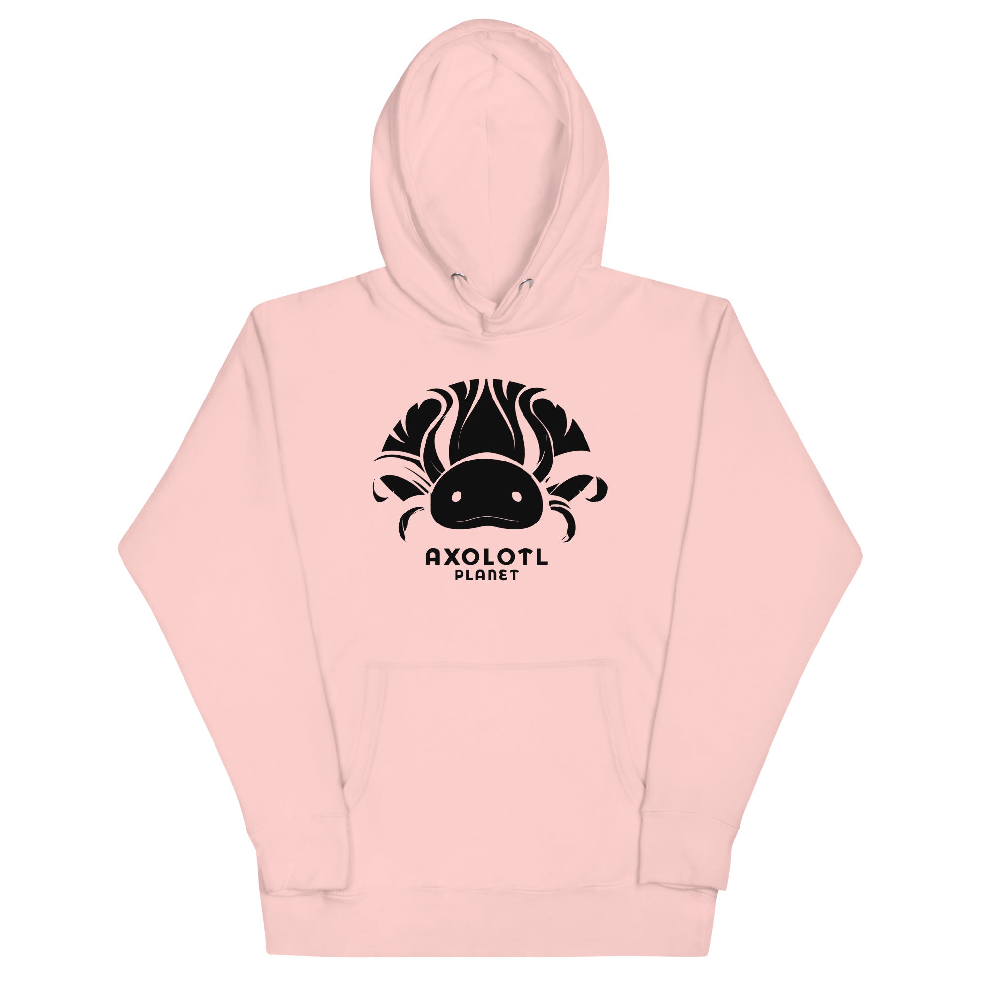 Axolotl Planet Logo (Black) axolotl Premium Hoodie mockup