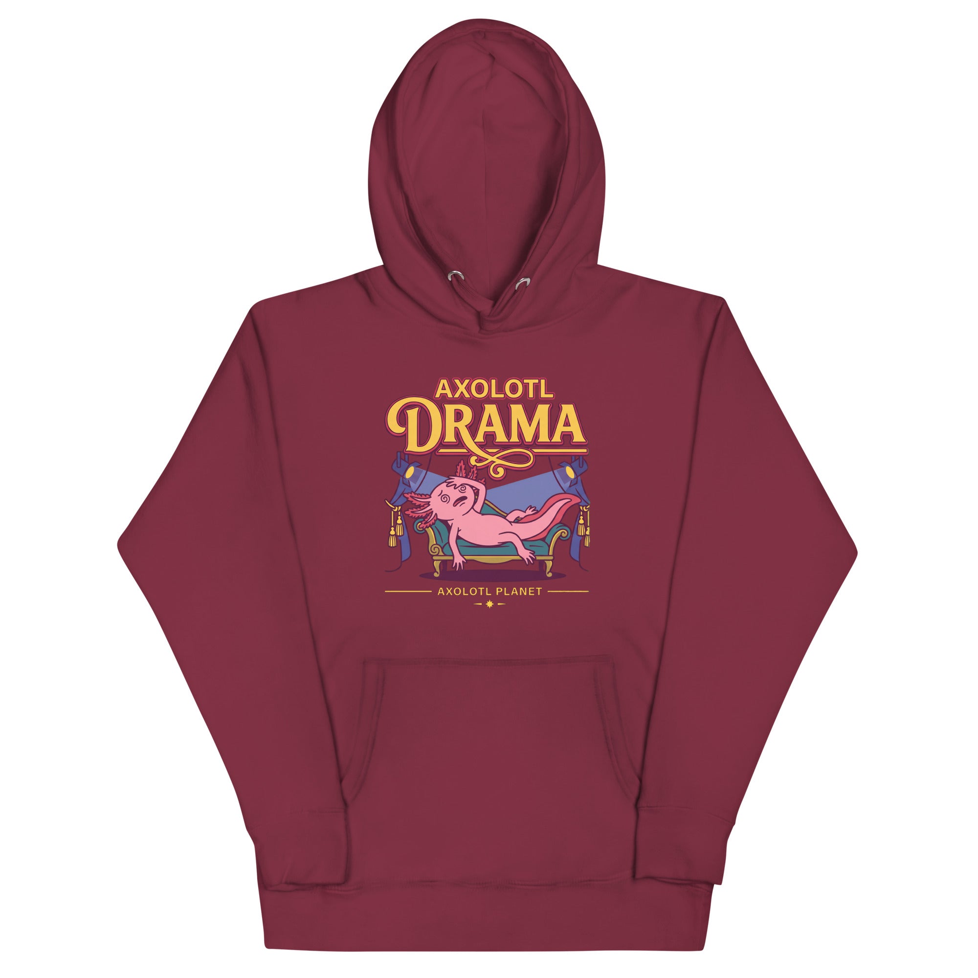 Axolotl Drama axolotl Premium Hoodie mockup