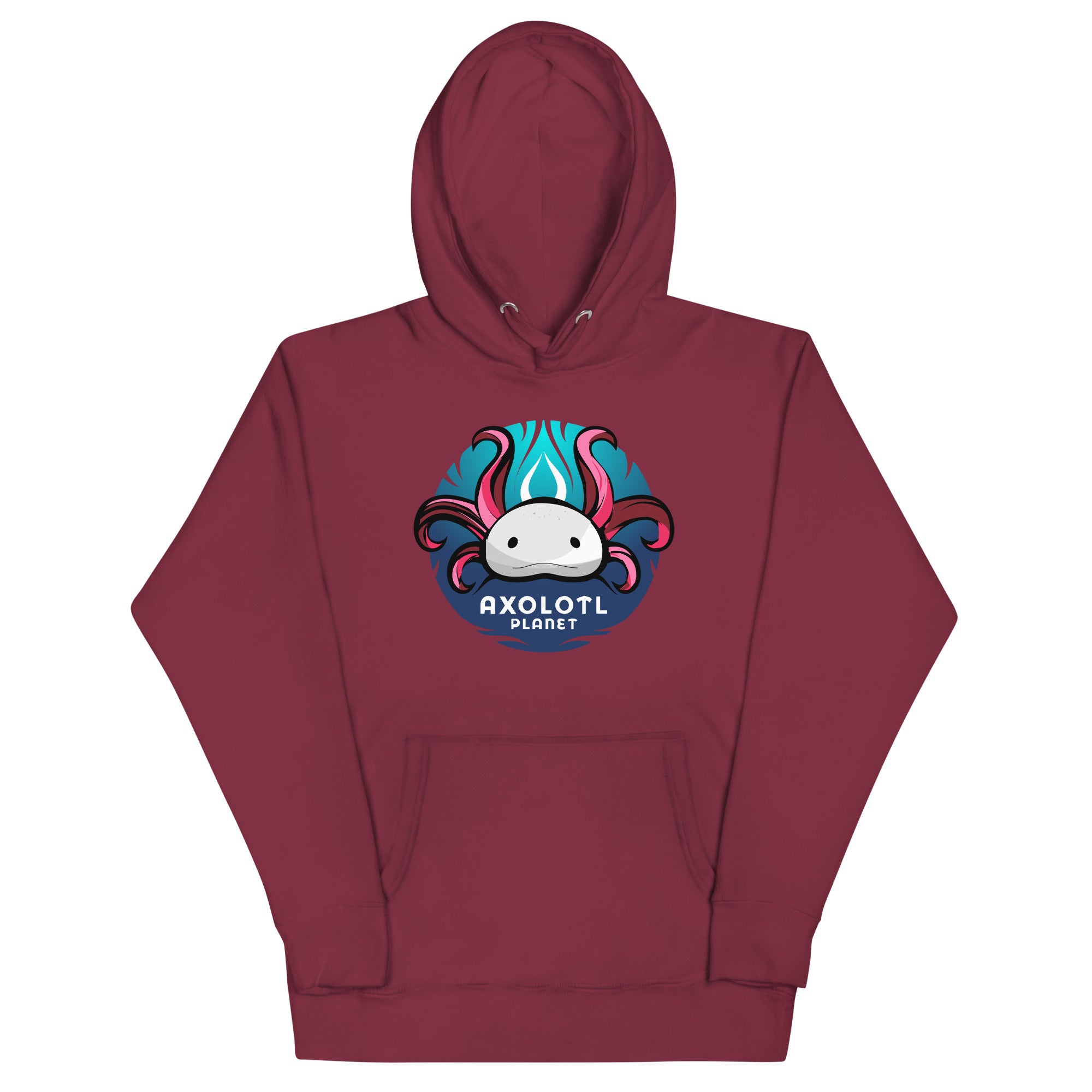 Axolotl Planet Logo axolotl Premium Hoodie mockup