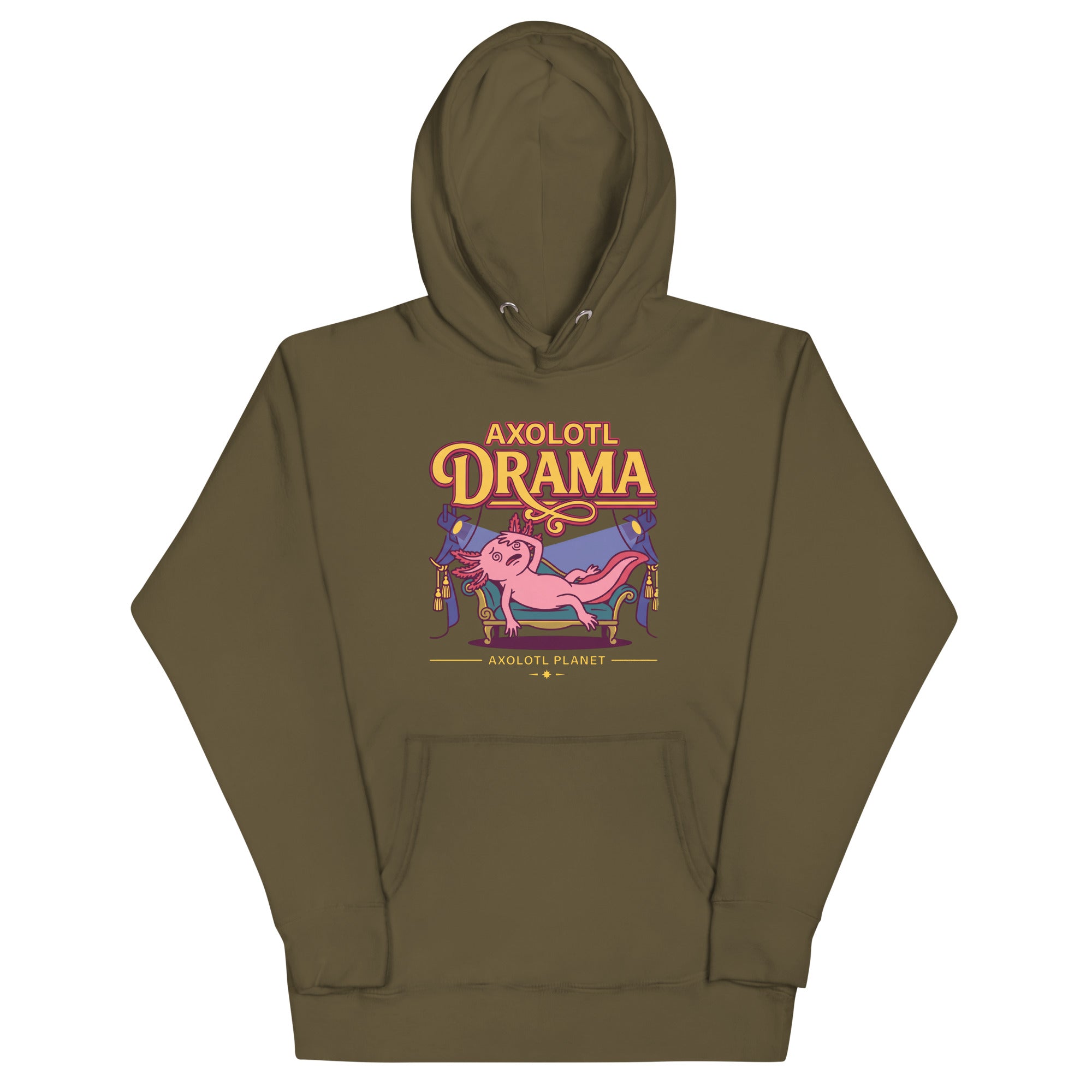 Axolotl Drama axolotl Premium Hoodie mockup