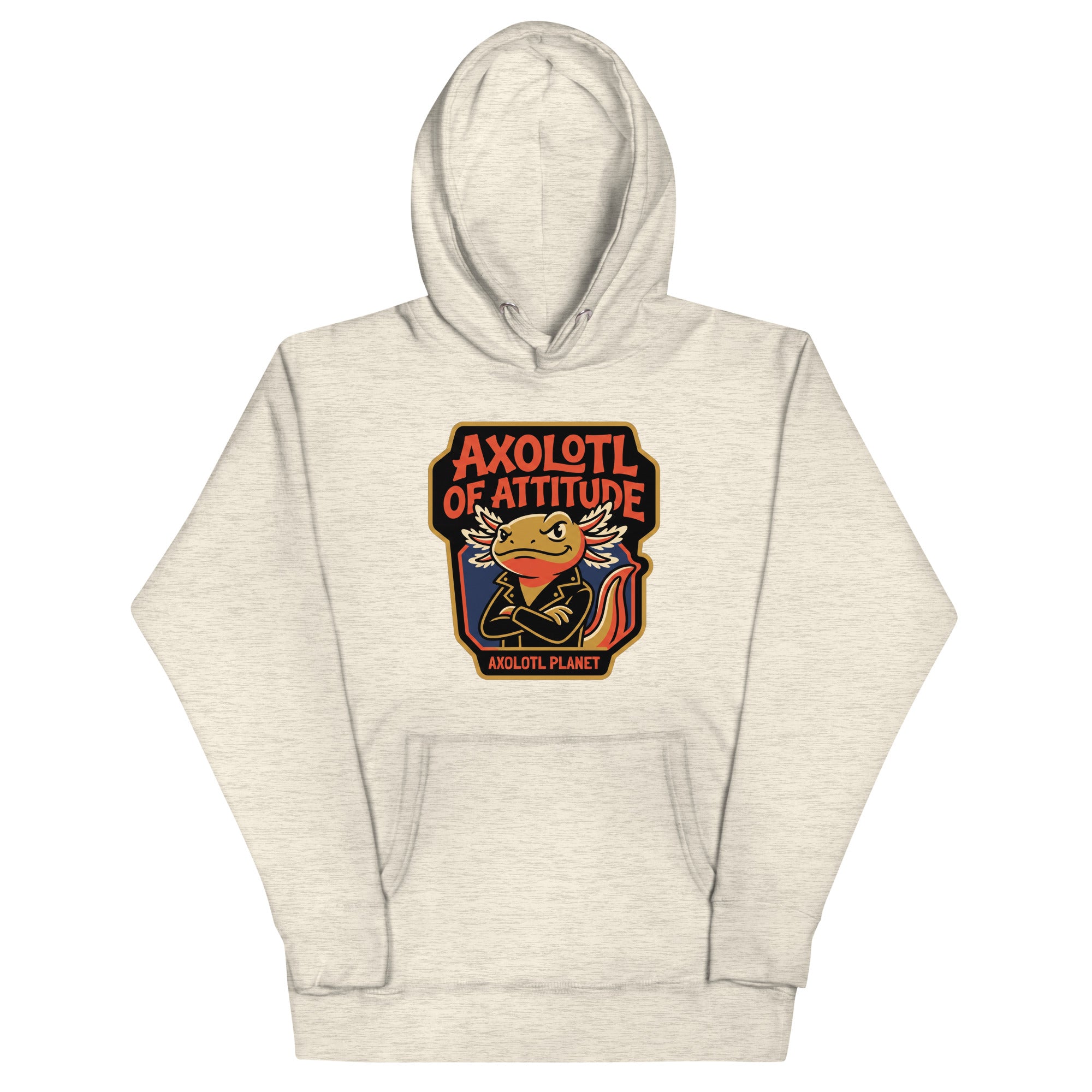 Axolotl of Attitude axolotl Premium Hoodie mockup