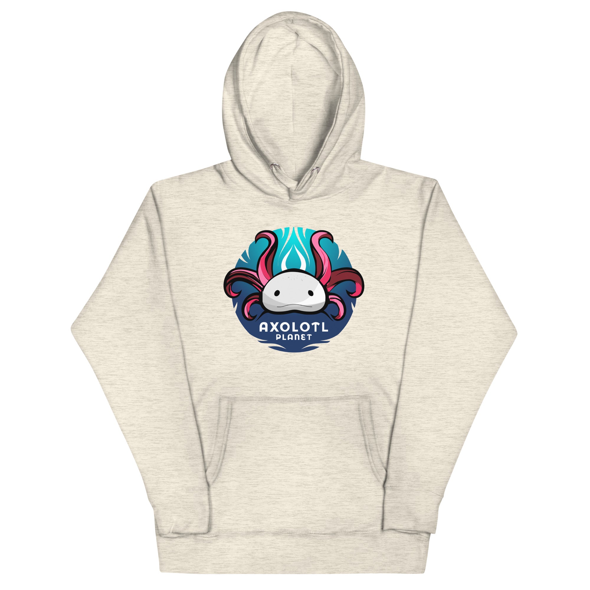 Axolotl Planet Logo axolotl Premium Hoodie mockup