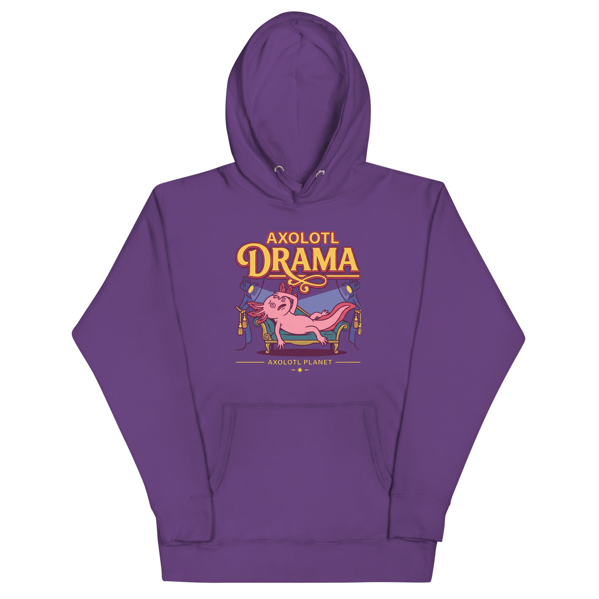 Axolotl Drama axolotl Premium Hoodie mockup