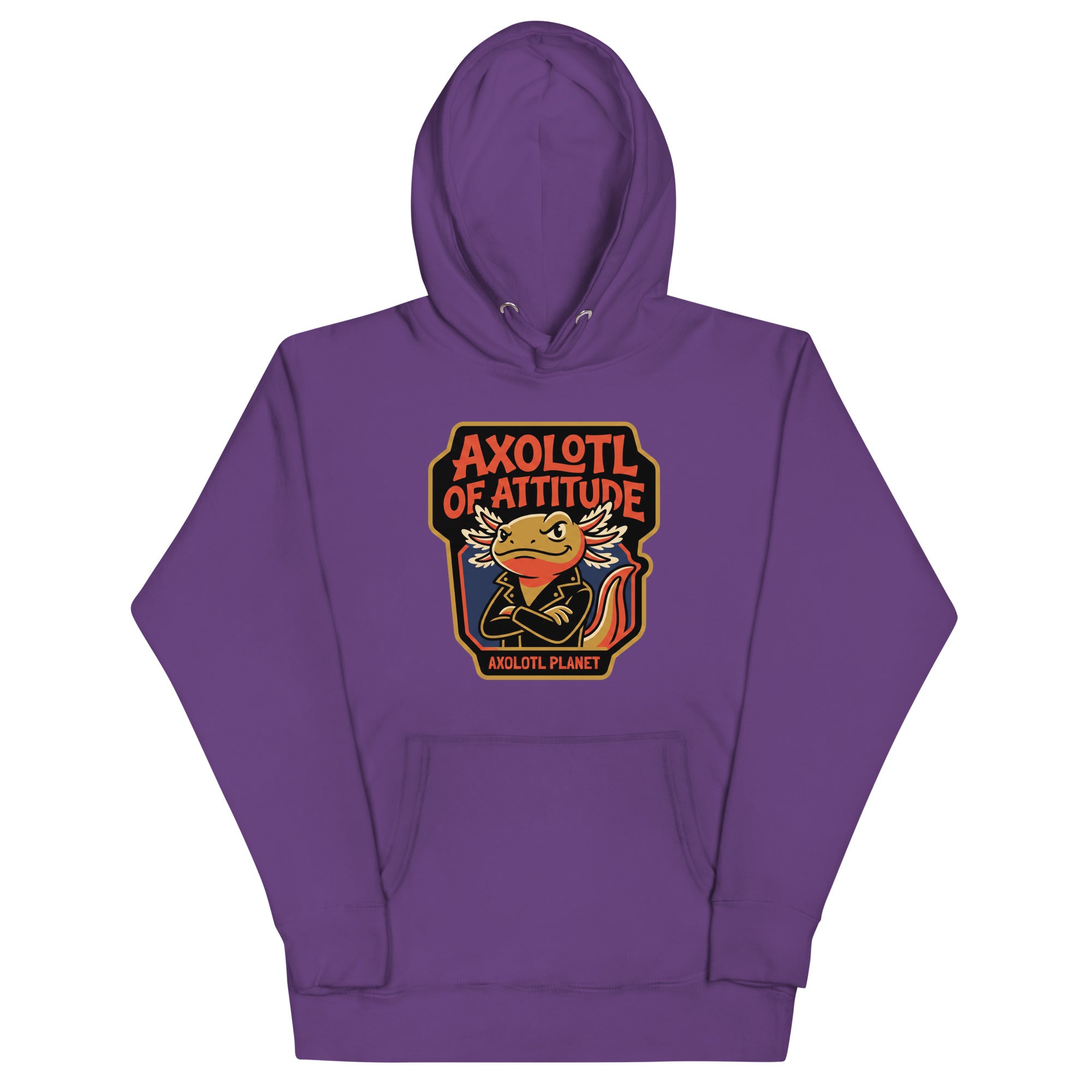 Axolotl of Attitude axolotl Premium Hoodie mockup