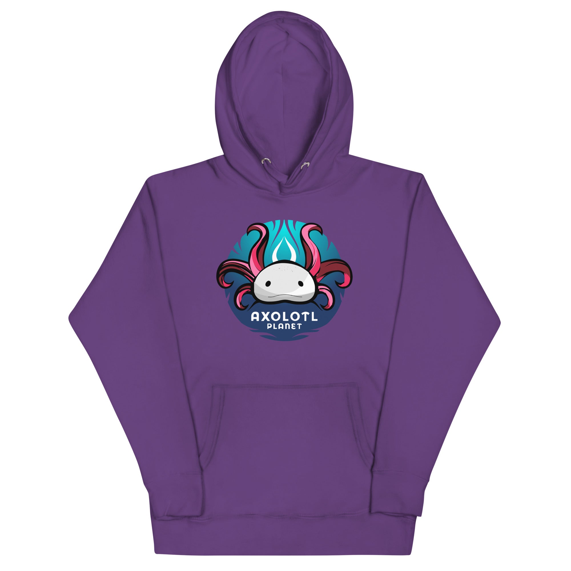Axolotl Planet Logo axolotl Premium Hoodie mockup