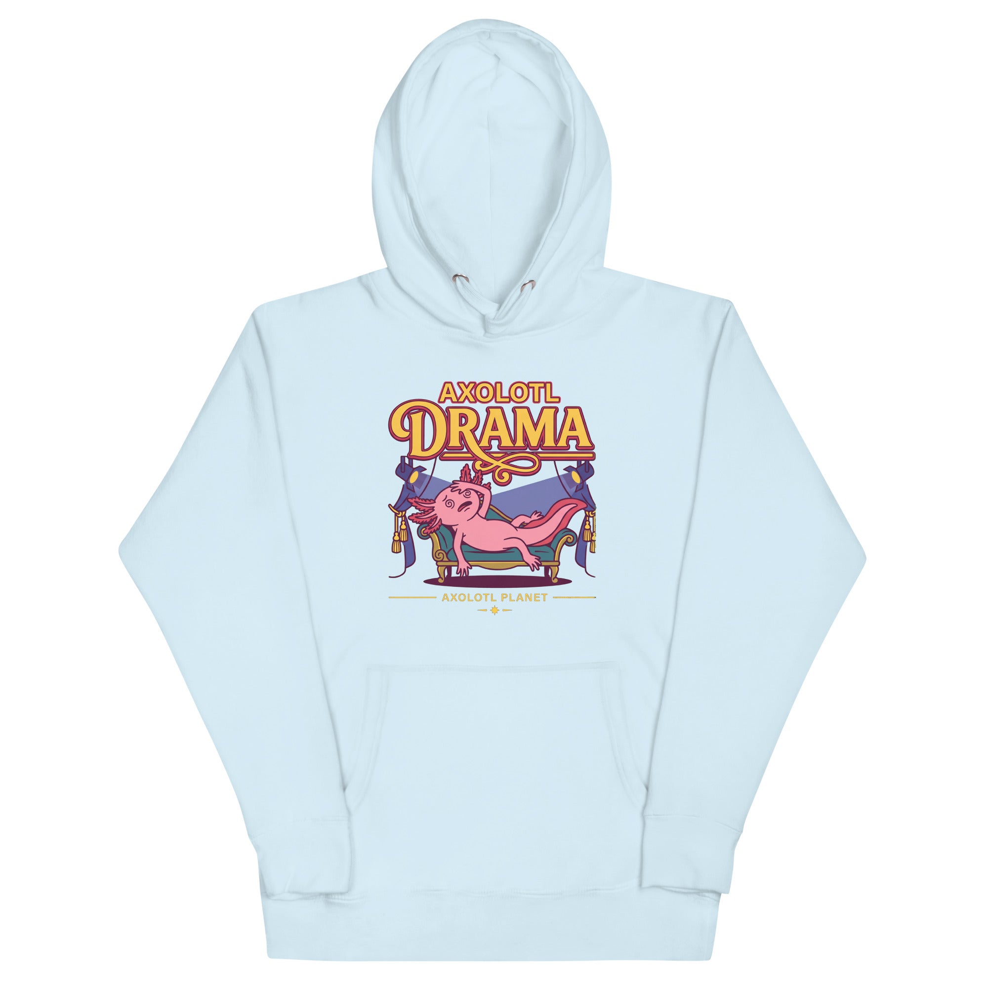 Axolotl Drama axolotl Premium Hoodie mockup