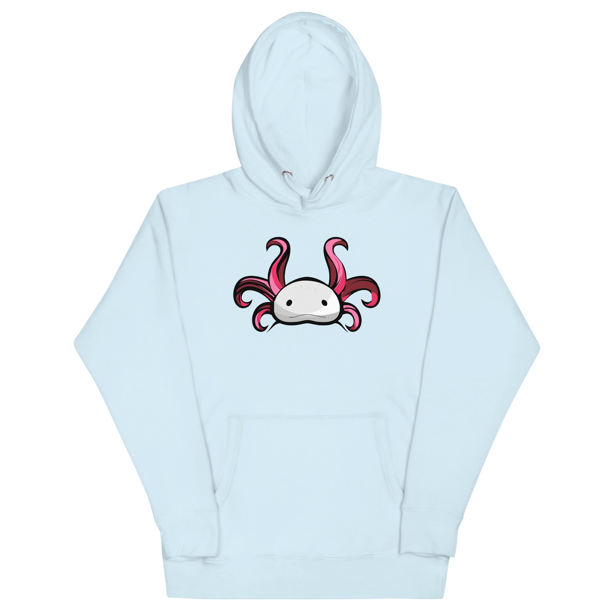 Axolotl Planet Logo Mark axolotl Premium Hoodie mockup