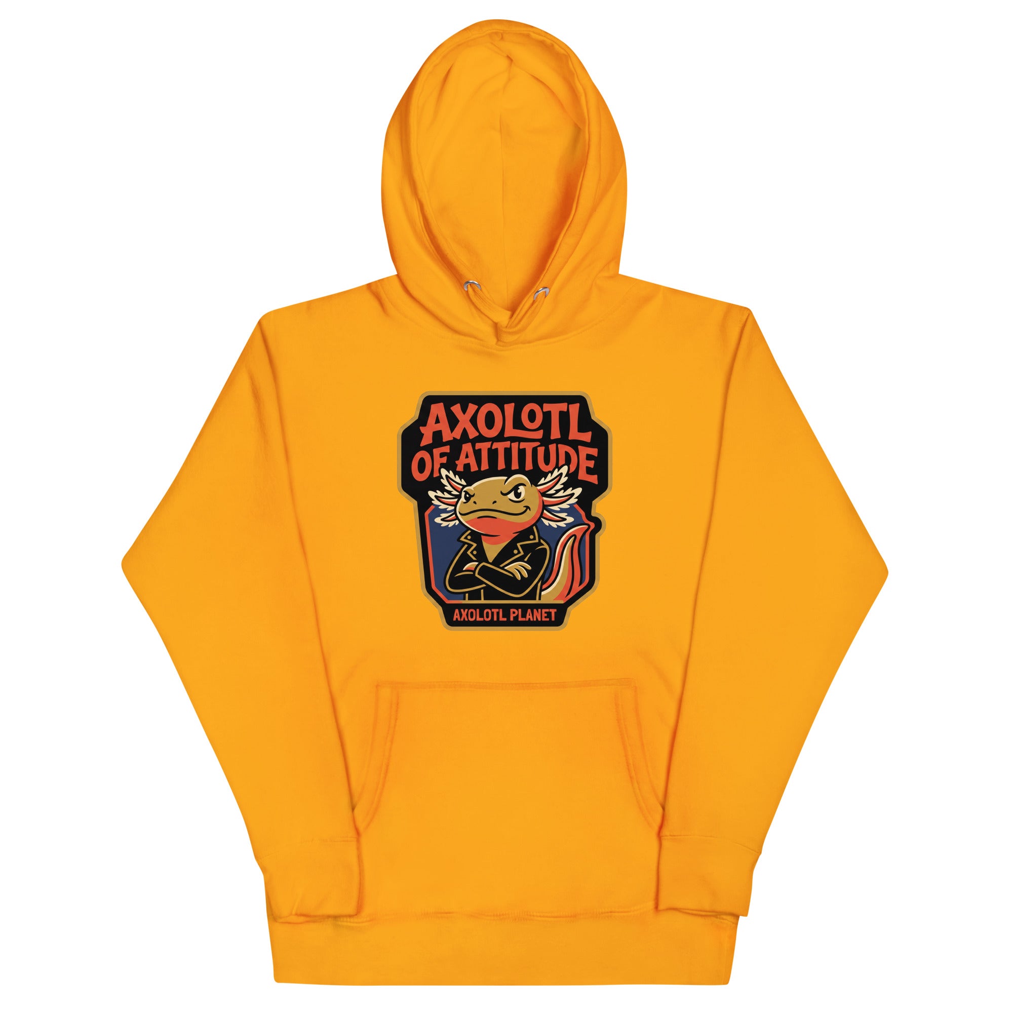 Axolotl of Attitude axolotl Premium Hoodie mockup
