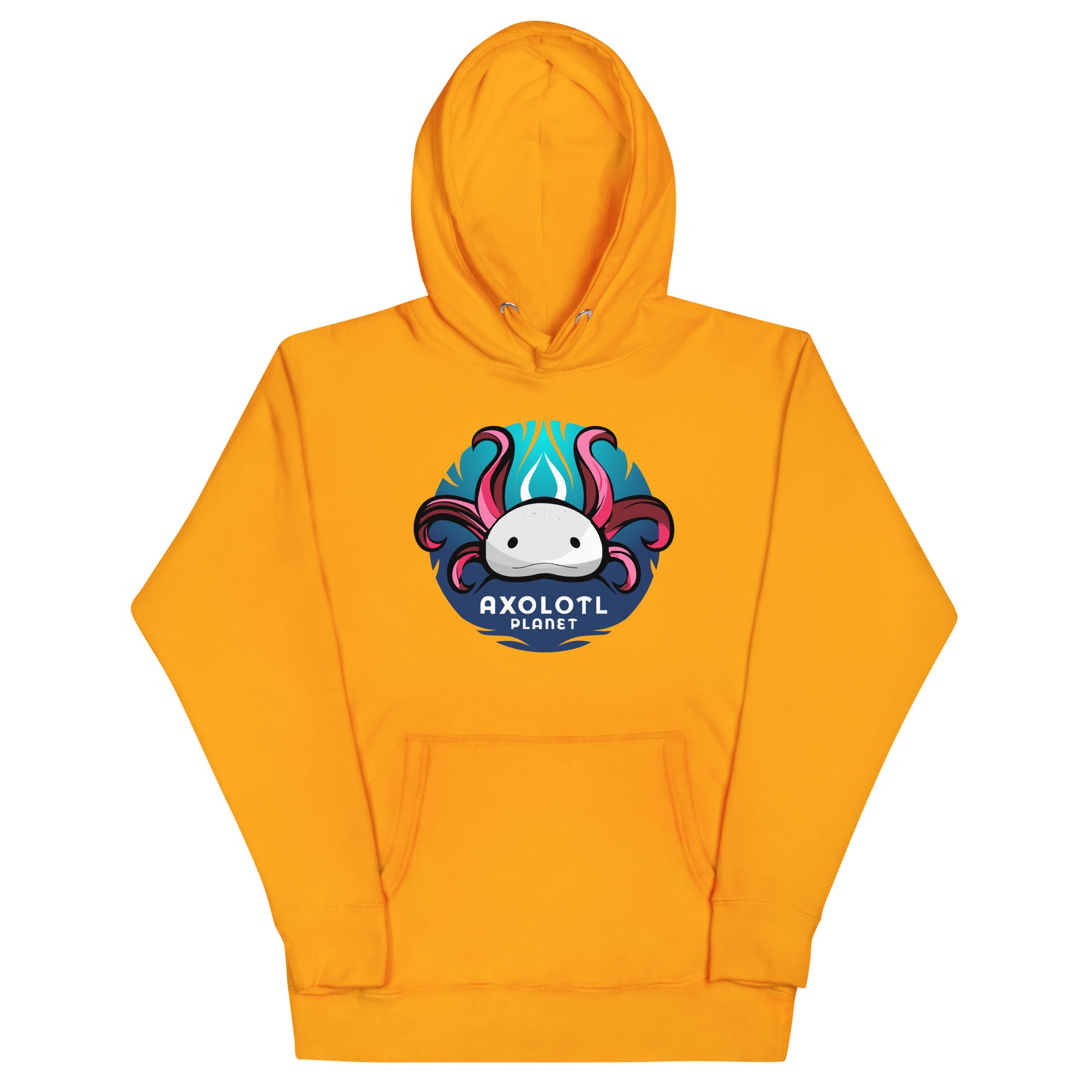 Axolotl Planet Logo axolotl Premium Hoodie mockup