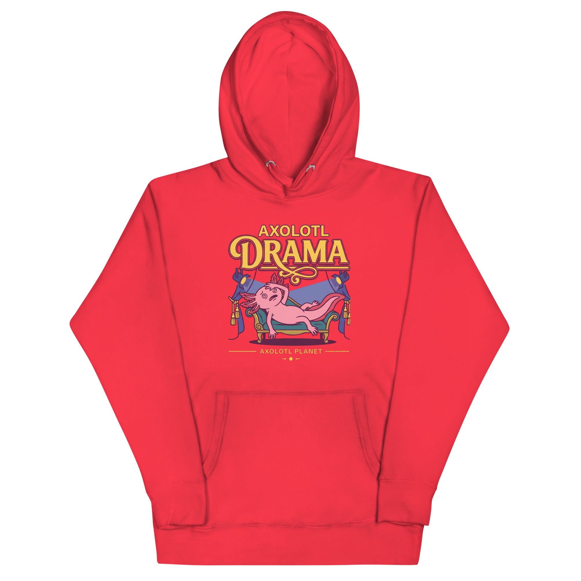 Axolotl Drama axolotl Premium Hoodie mockup