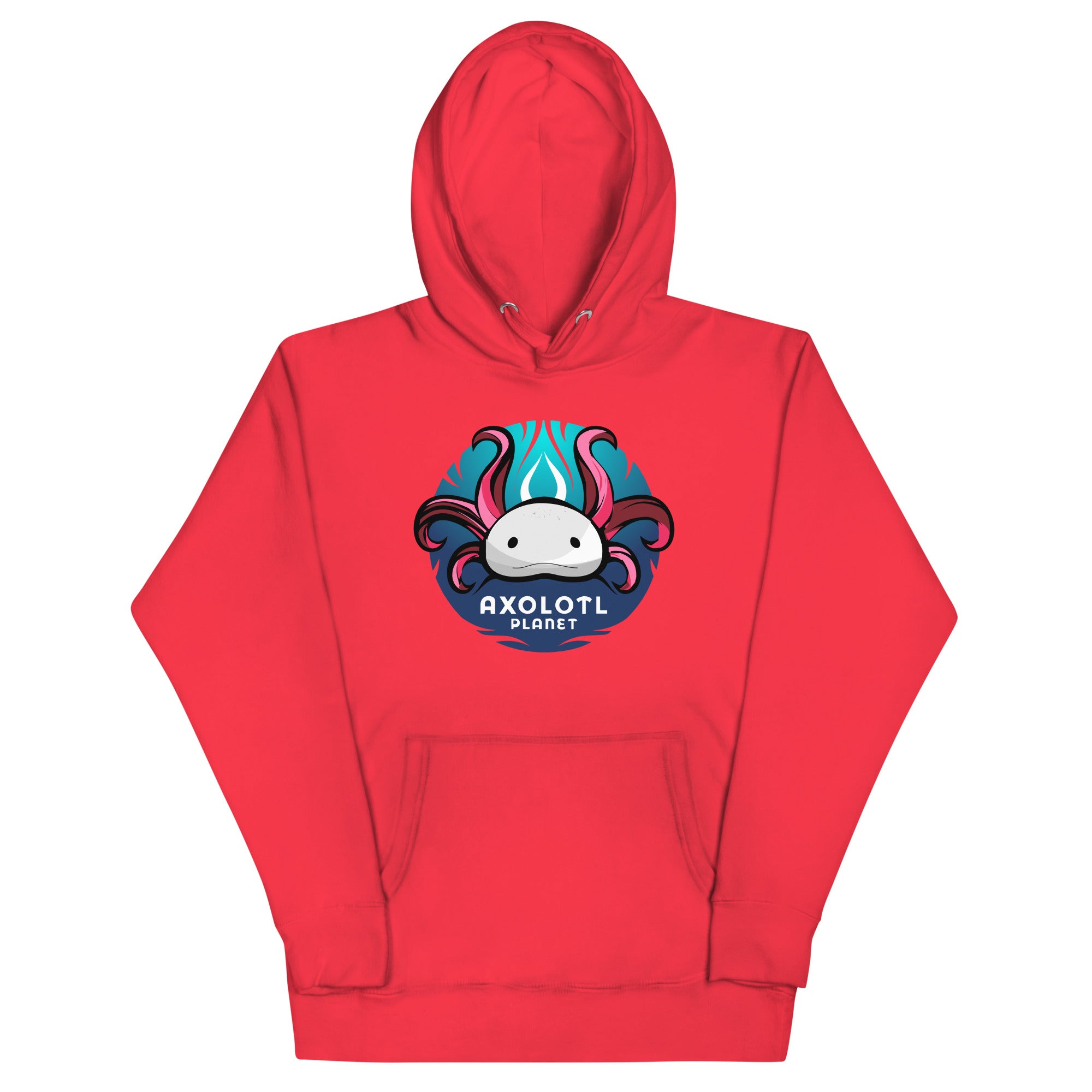 Axolotl Planet Logo axolotl Premium Hoodie mockup
