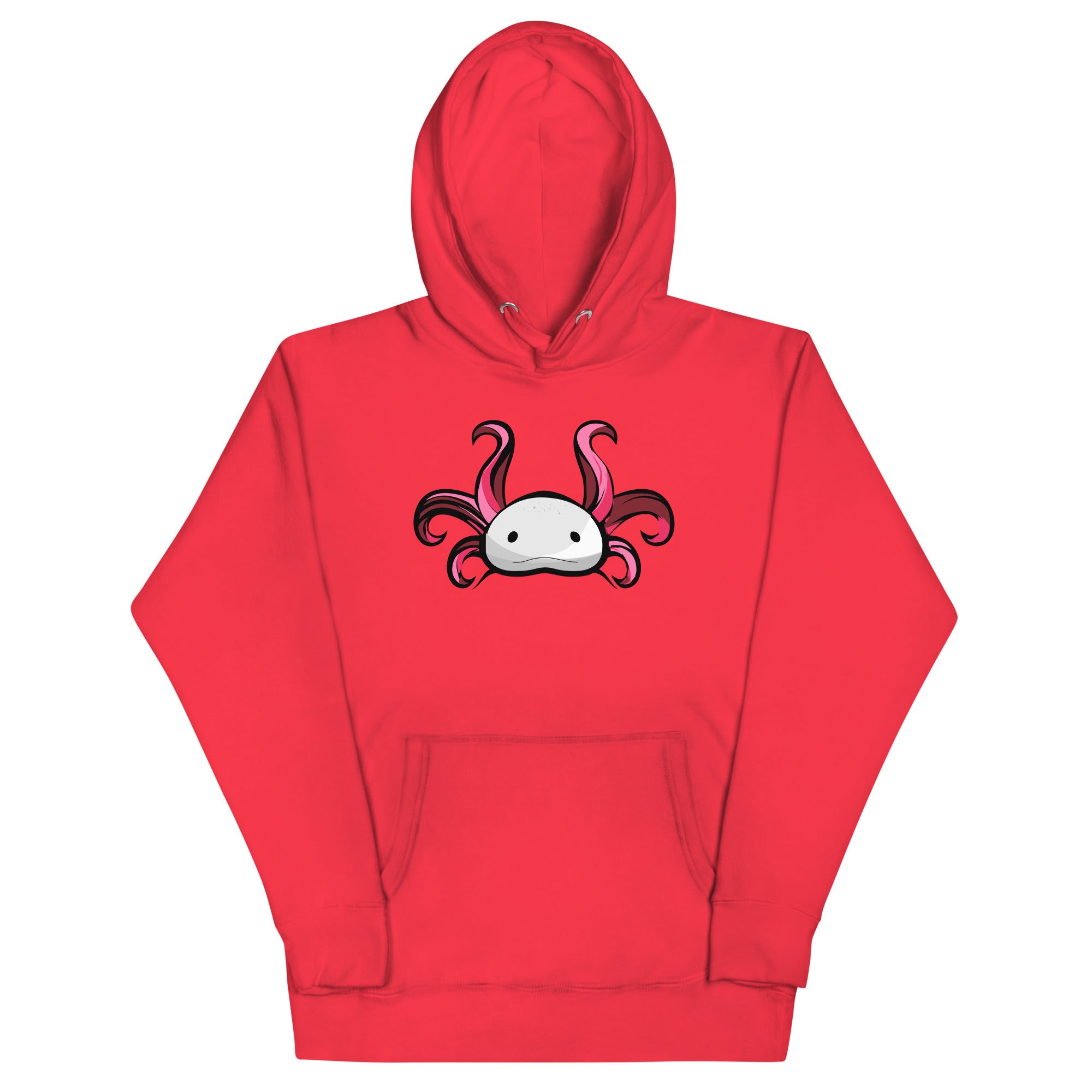 Axolotl Planet Logo Mark axolotl Premium Hoodie mockup