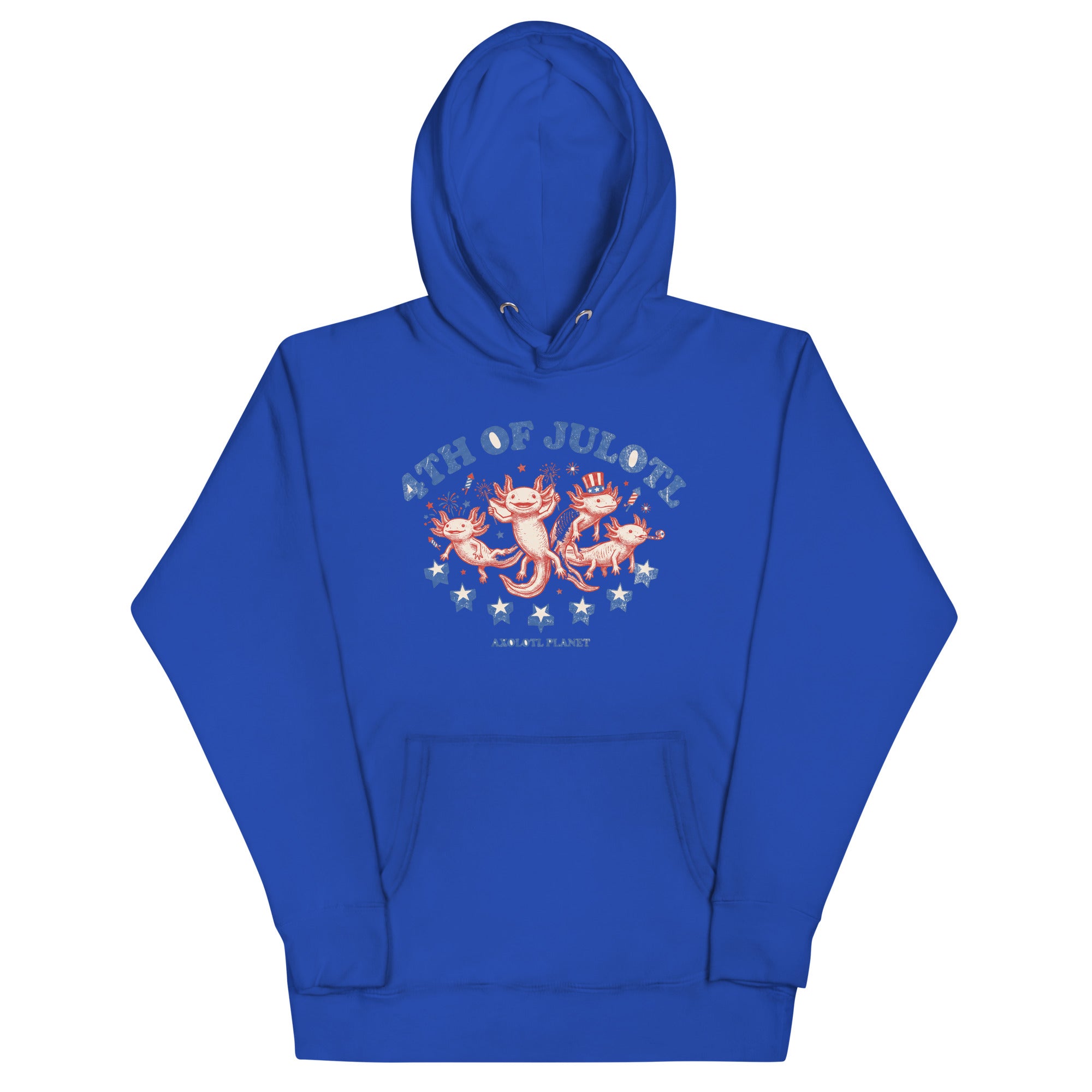 4th of Julotl Parade axolotl Premium Hoodie mockup