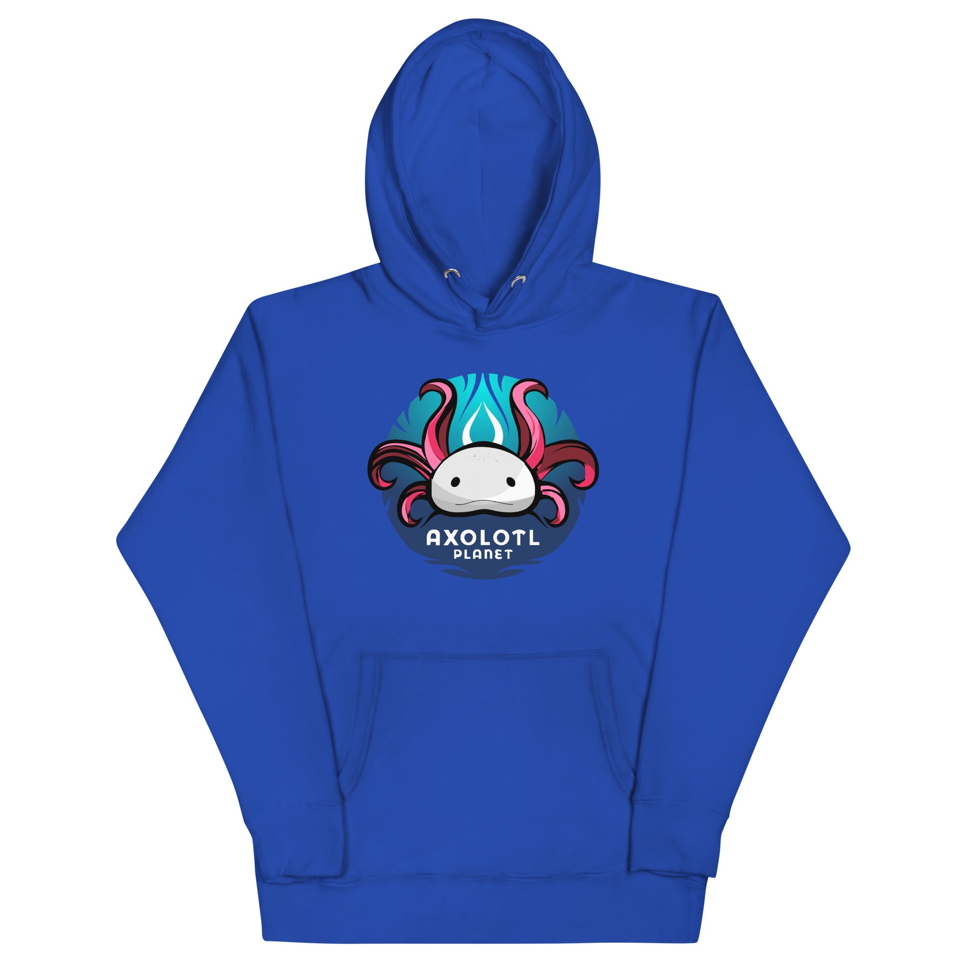 Axolotl Planet Logo axolotl Premium Hoodie mockup