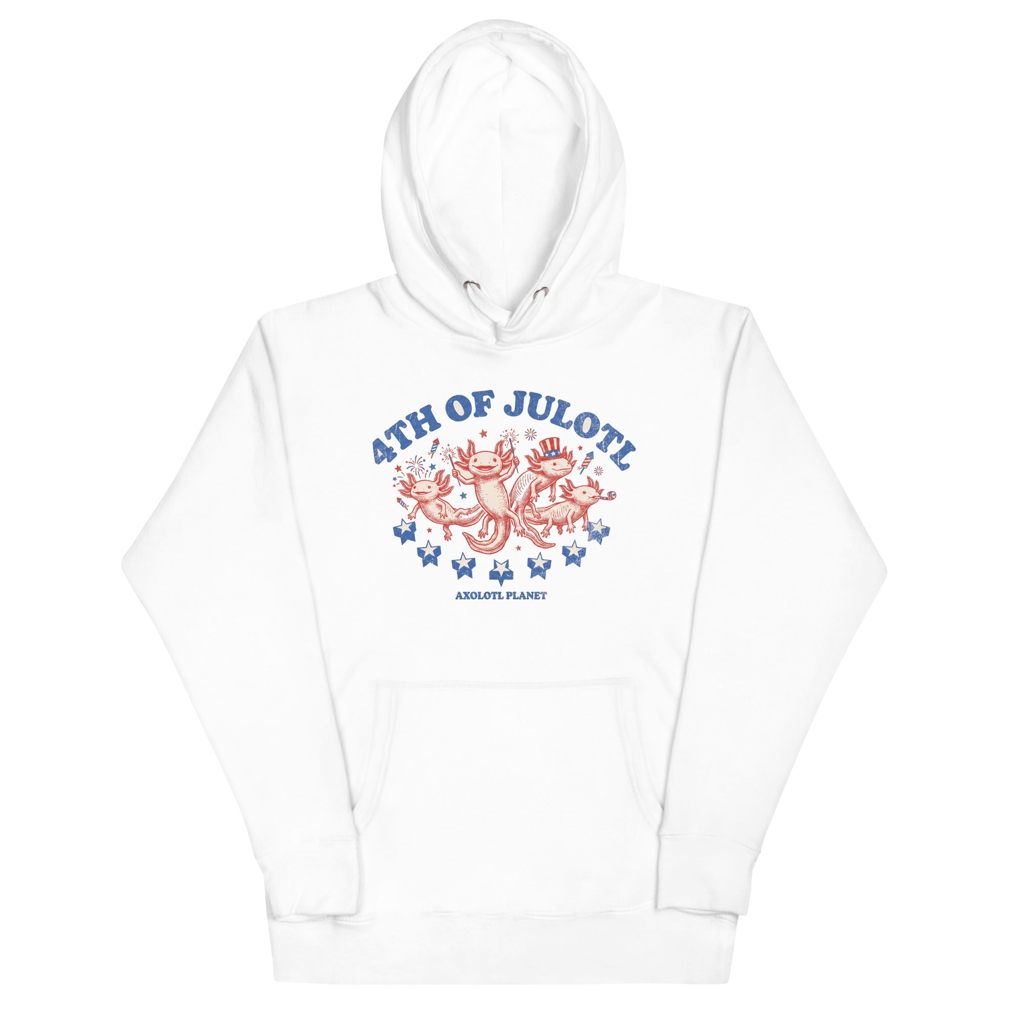 4th of Julotl Parade axolotl Premium Hoodie mockup
