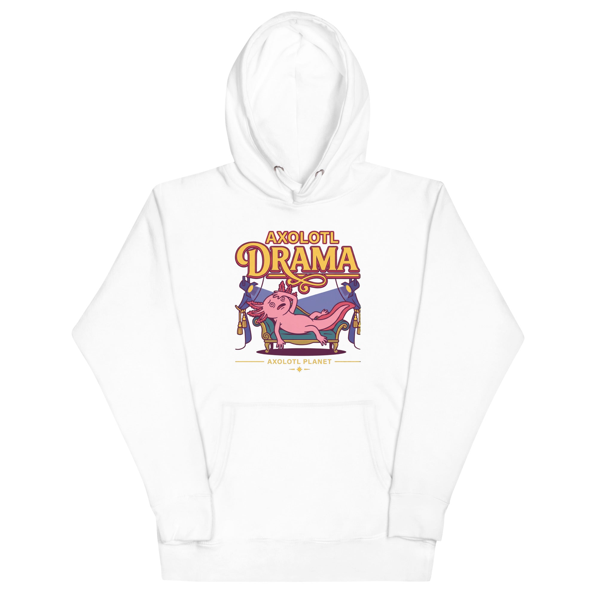 Axolotl Drama axolotl Premium Hoodie mockup