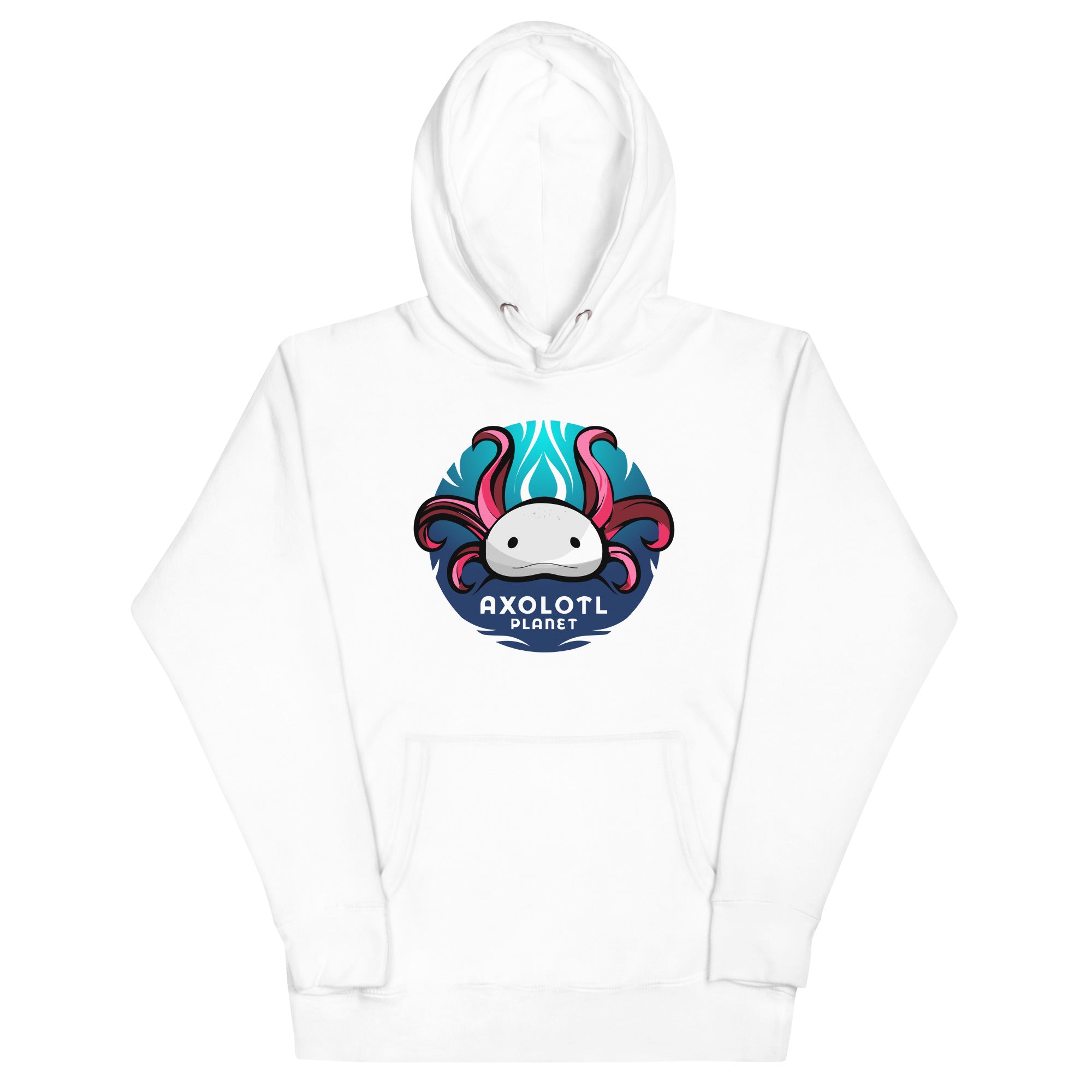 Axolotl Planet Logo axolotl Premium Hoodie mockup