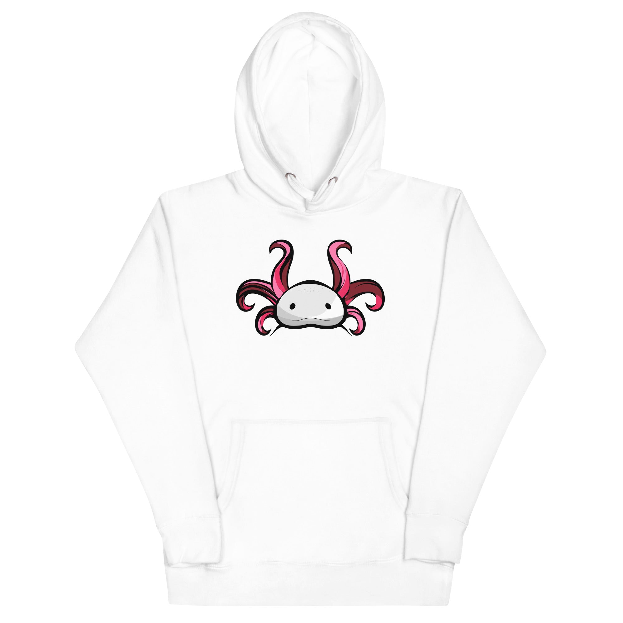 Axolotl Planet Logo Mark axolotl Premium Hoodie mockup