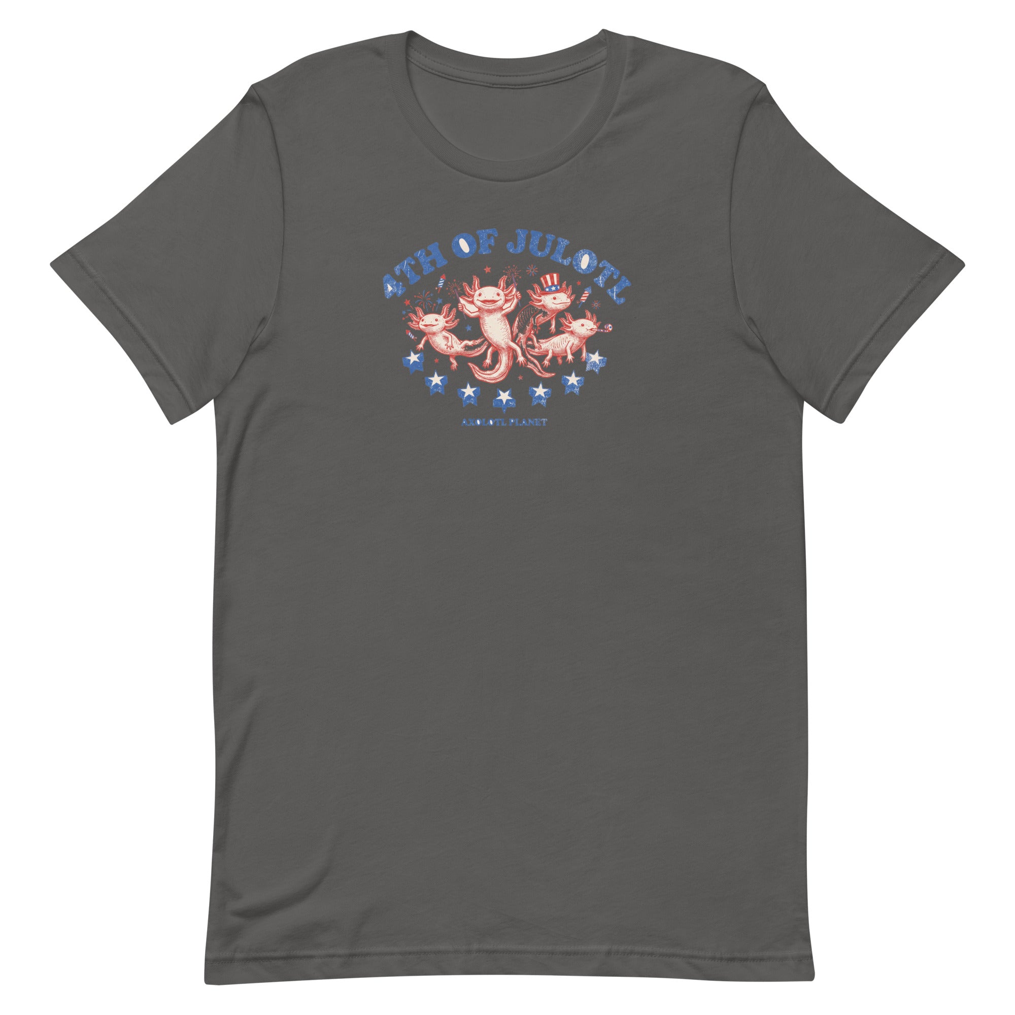 4th of Julotl Parade axolotl T-Shirt mockup