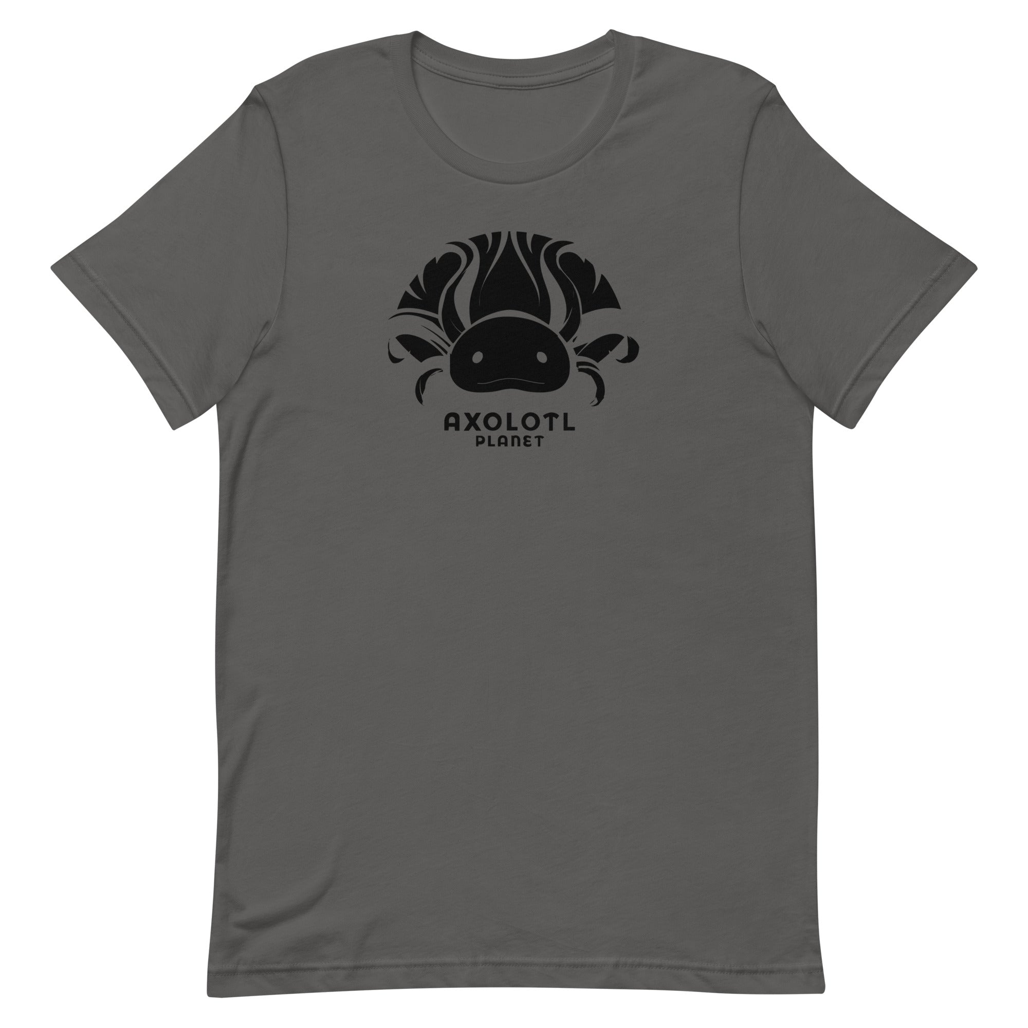 Axolotl Planet Logo (Black) axolotl T-Shirt mockup