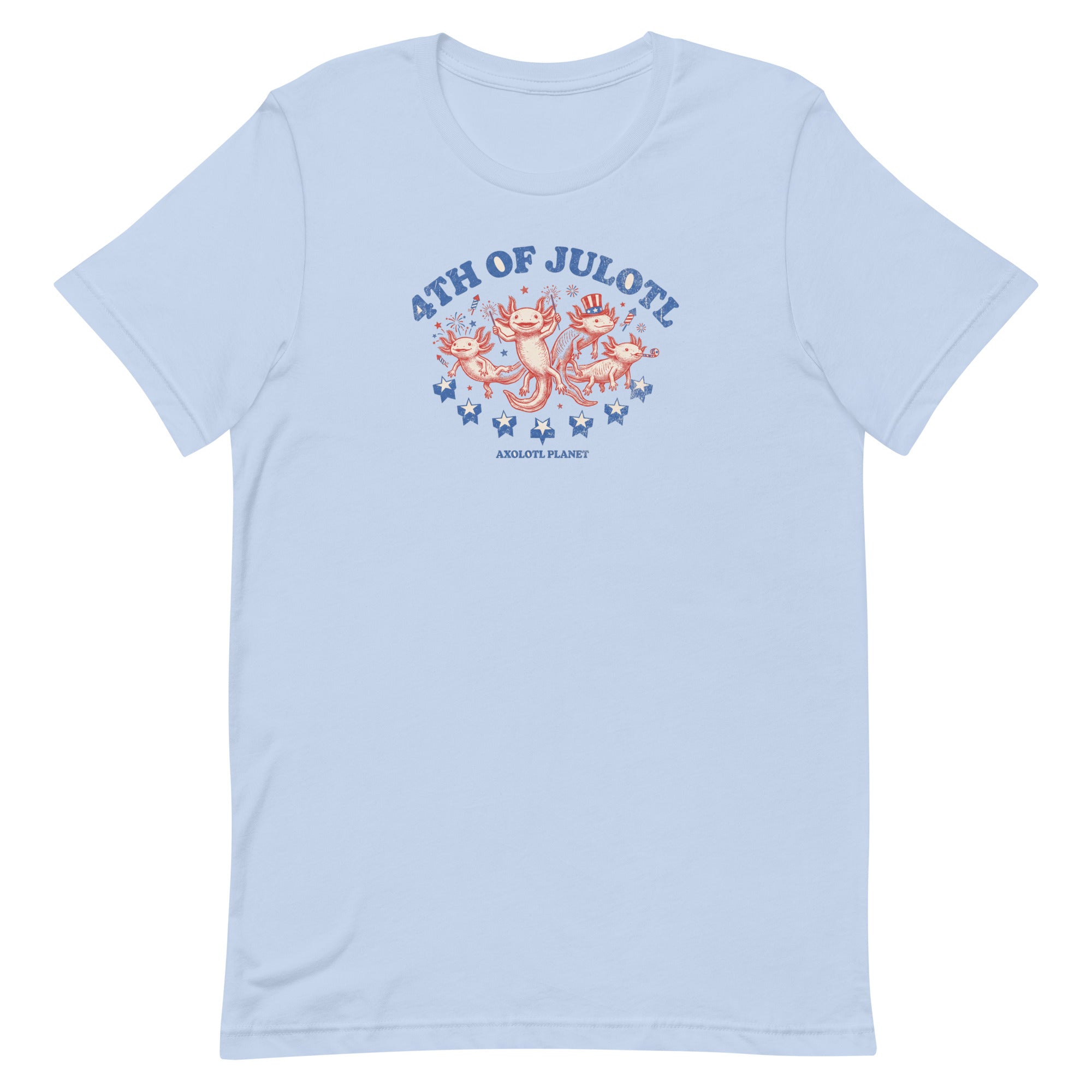 4th of Julotl Parade axolotl T-Shirt mockup