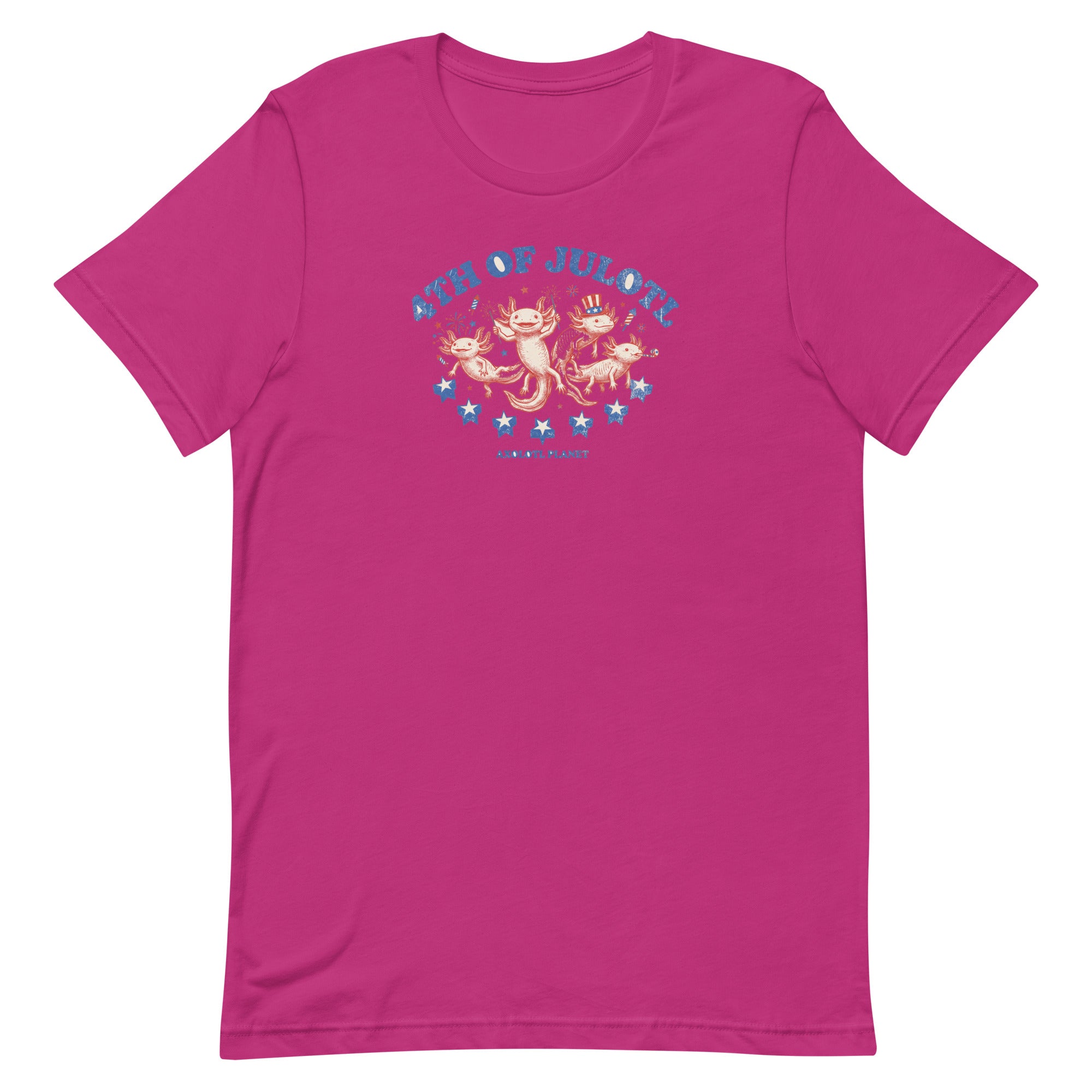 4th of Julotl Parade axolotl T-Shirt mockup