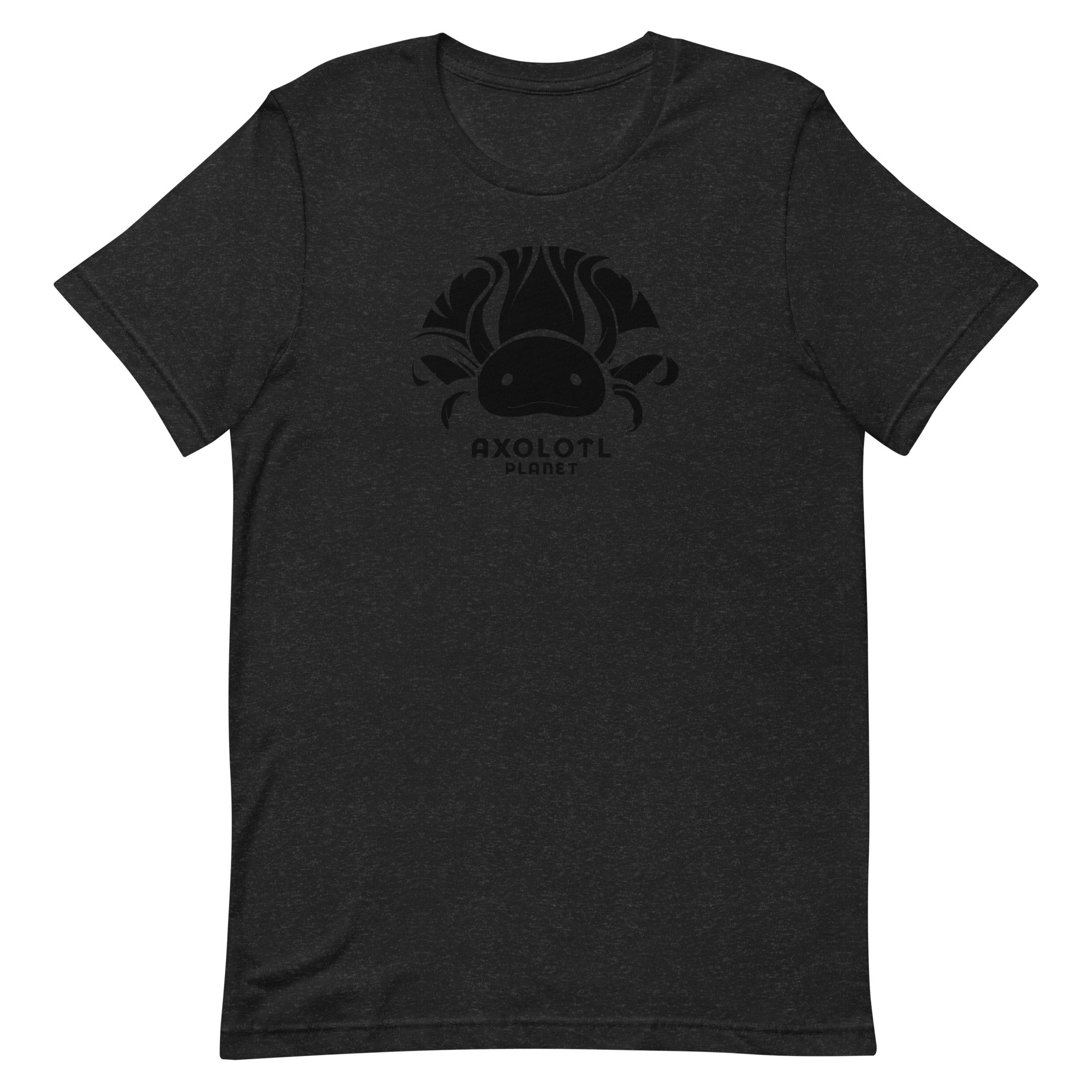 Axolotl Planet Logo (Black) axolotl T-Shirt mockup