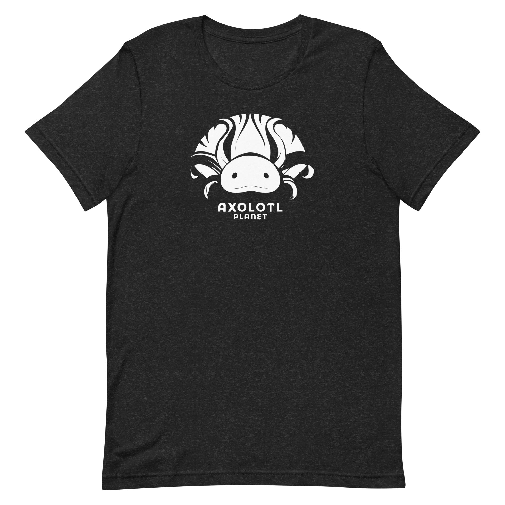 Axolotl Planet Logo (White) axolotl T-Shirt mockup