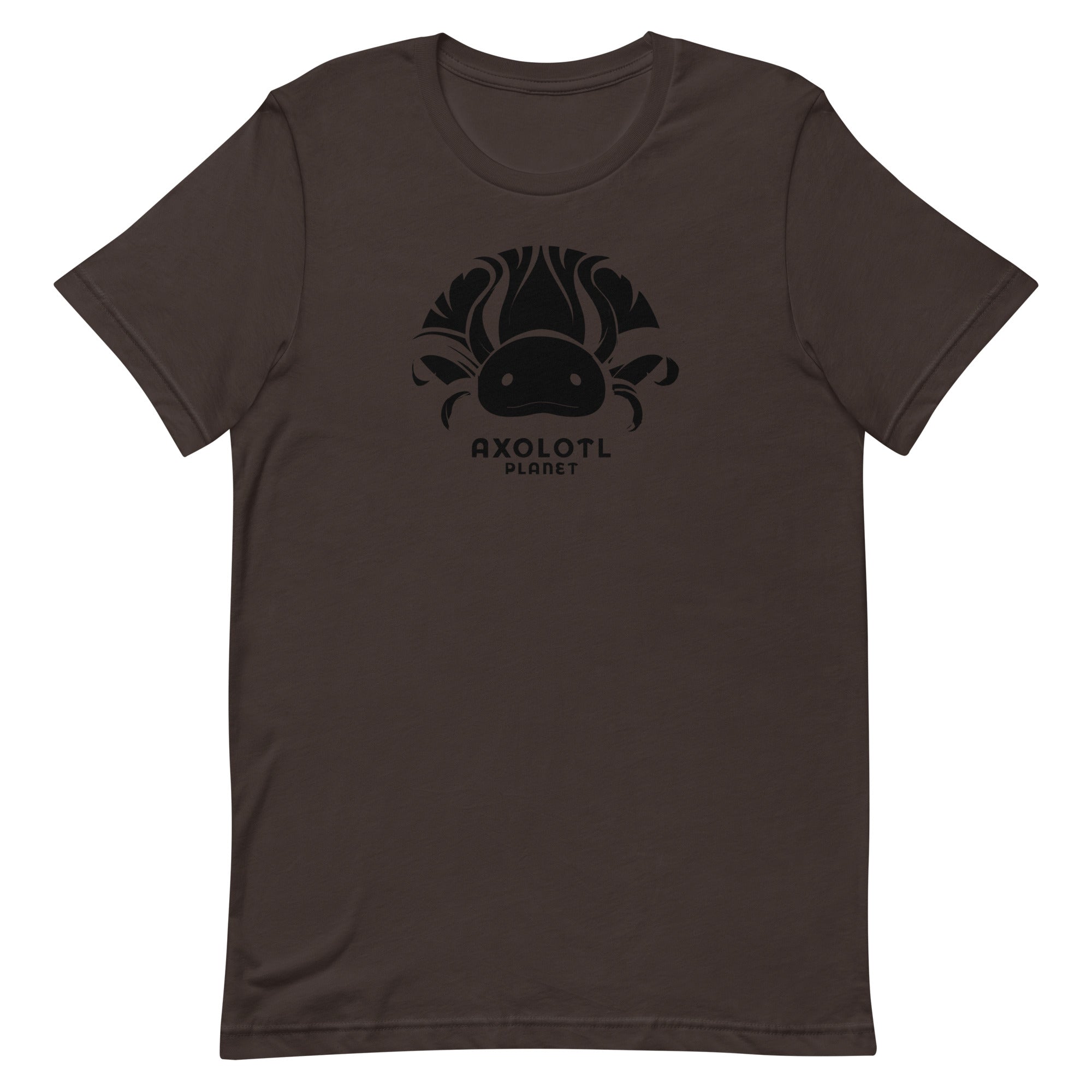 Axolotl Planet Logo (Black) axolotl T-Shirt mockup