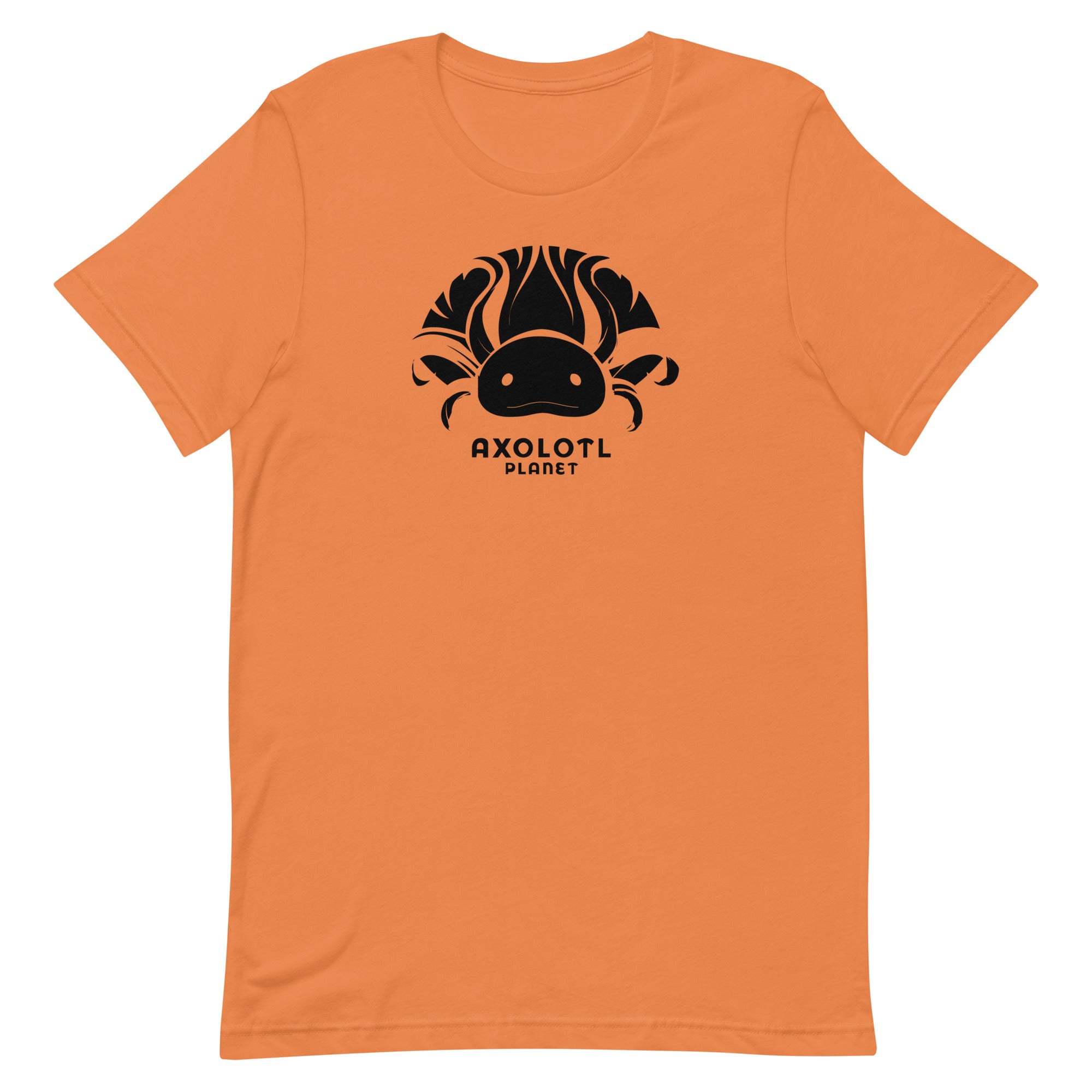 Axolotl Planet Logo (Black) axolotl T-Shirt mockup
