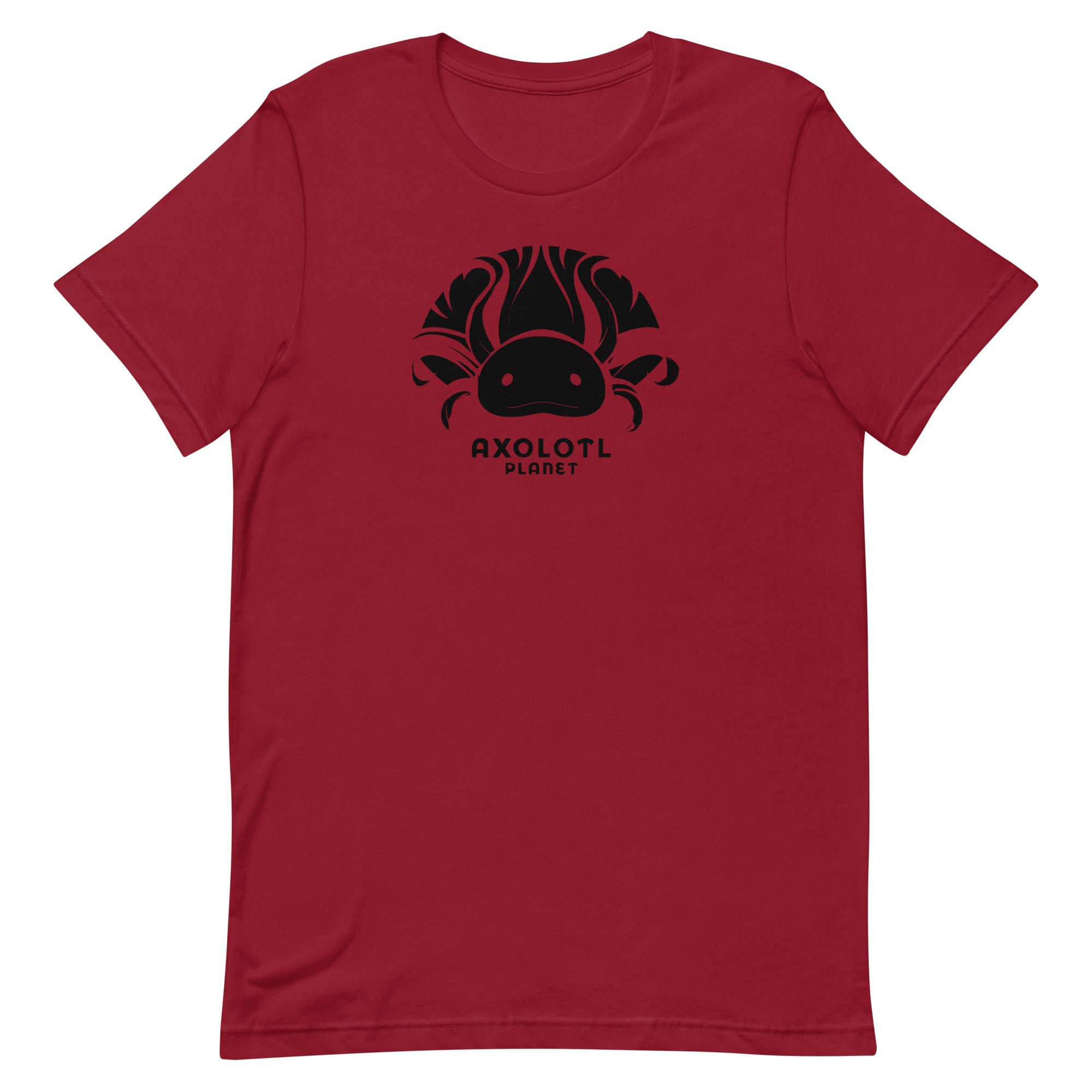 Axolotl Planet Logo (Black) axolotl T-Shirt mockup