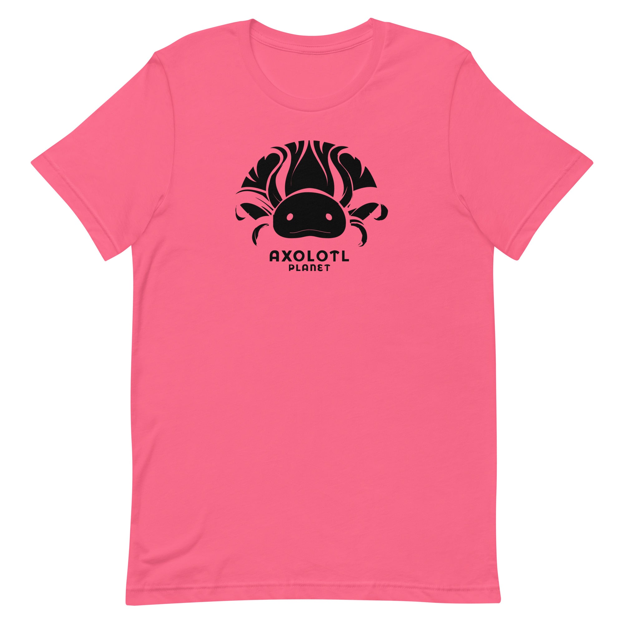 Axolotl Planet Logo (Black) axolotl T-Shirt mockup