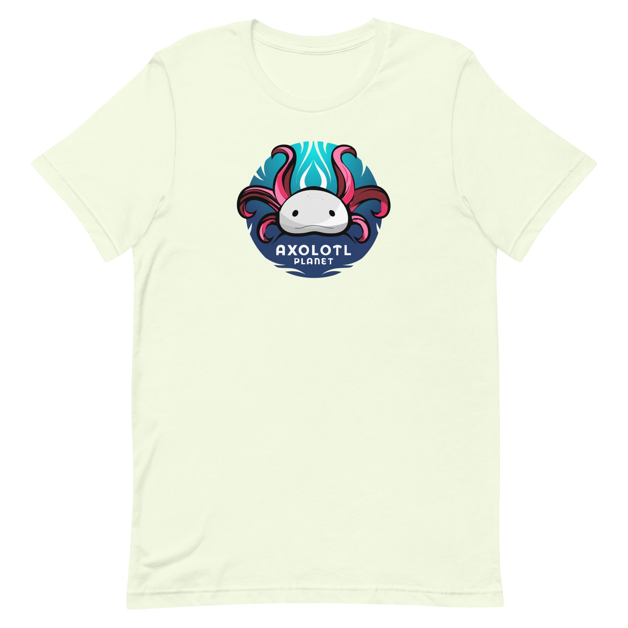 Axolotl Planet Logo axolotl T-Shirt mockup