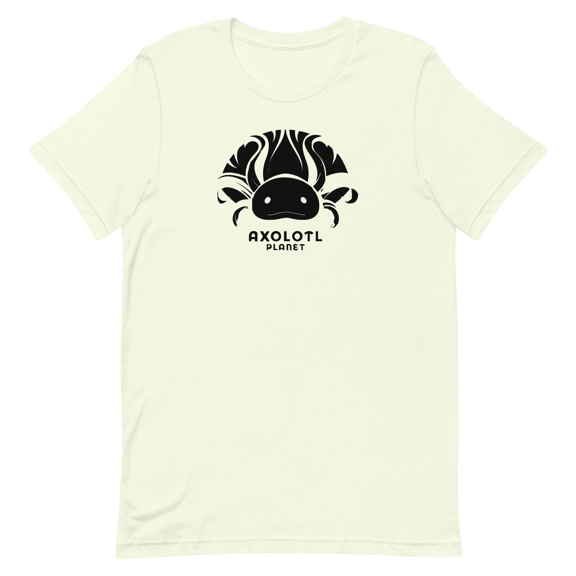 Axolotl Planet Logo (Black) axolotl T-Shirt mockup