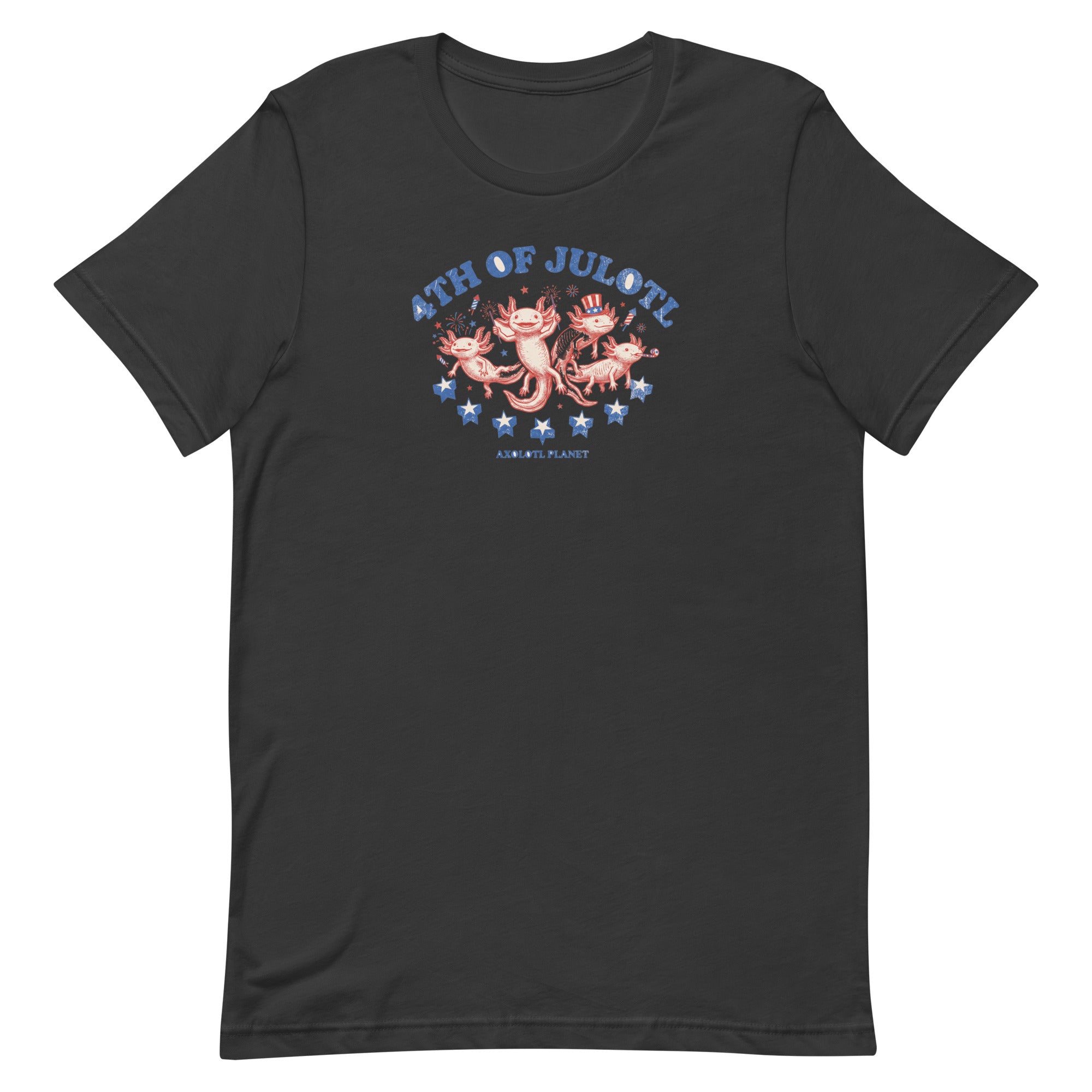 4th of Julotl Parade axolotl T-Shirt mockup