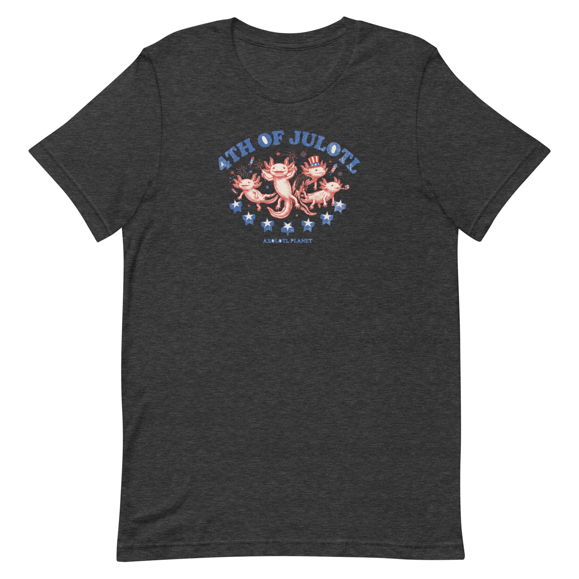 4th of Julotl Parade axolotl T-Shirt mockup