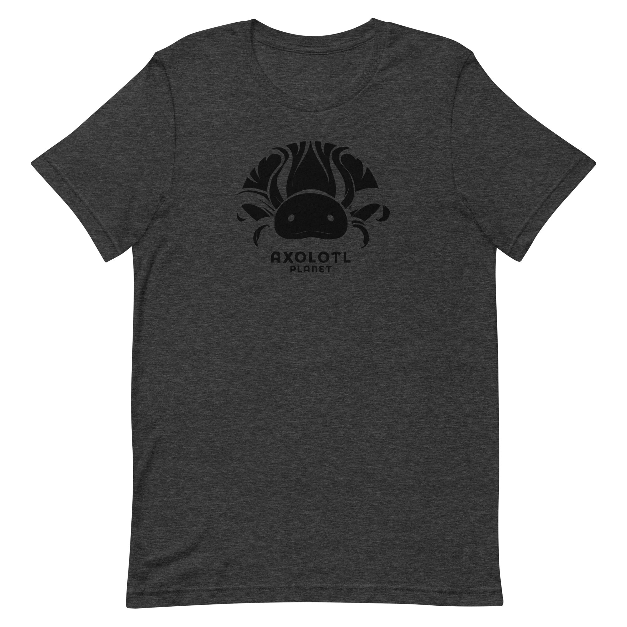 Axolotl Planet Logo (Black) axolotl T-Shirt mockup