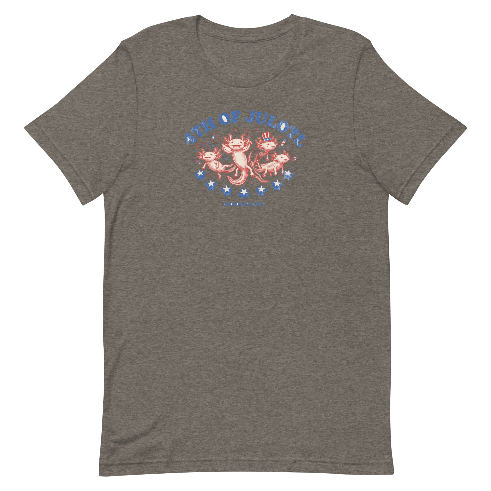 4th of Julotl Parade axolotl T-Shirt mockup