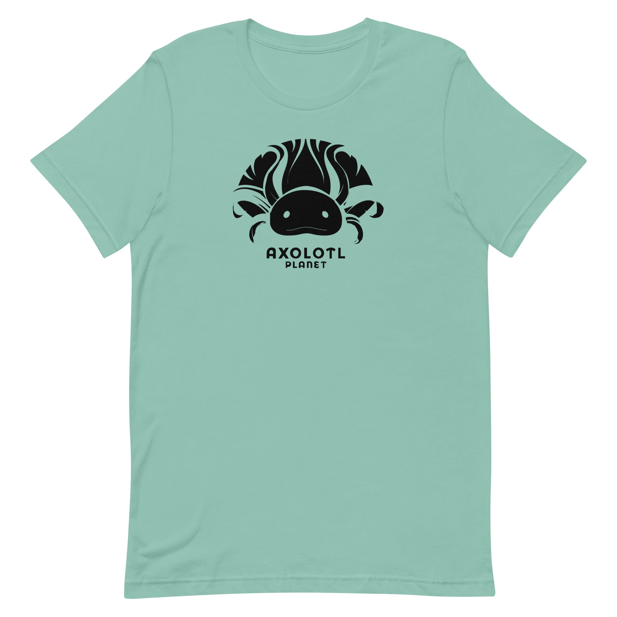 Axolotl Planet Logo (Black) axolotl T-Shirt mockup