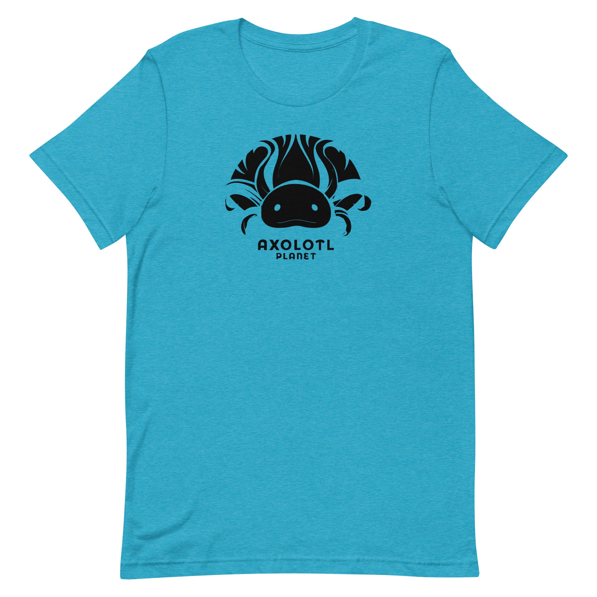 Axolotl Planet Logo (Black) axolotl T-Shirt mockup